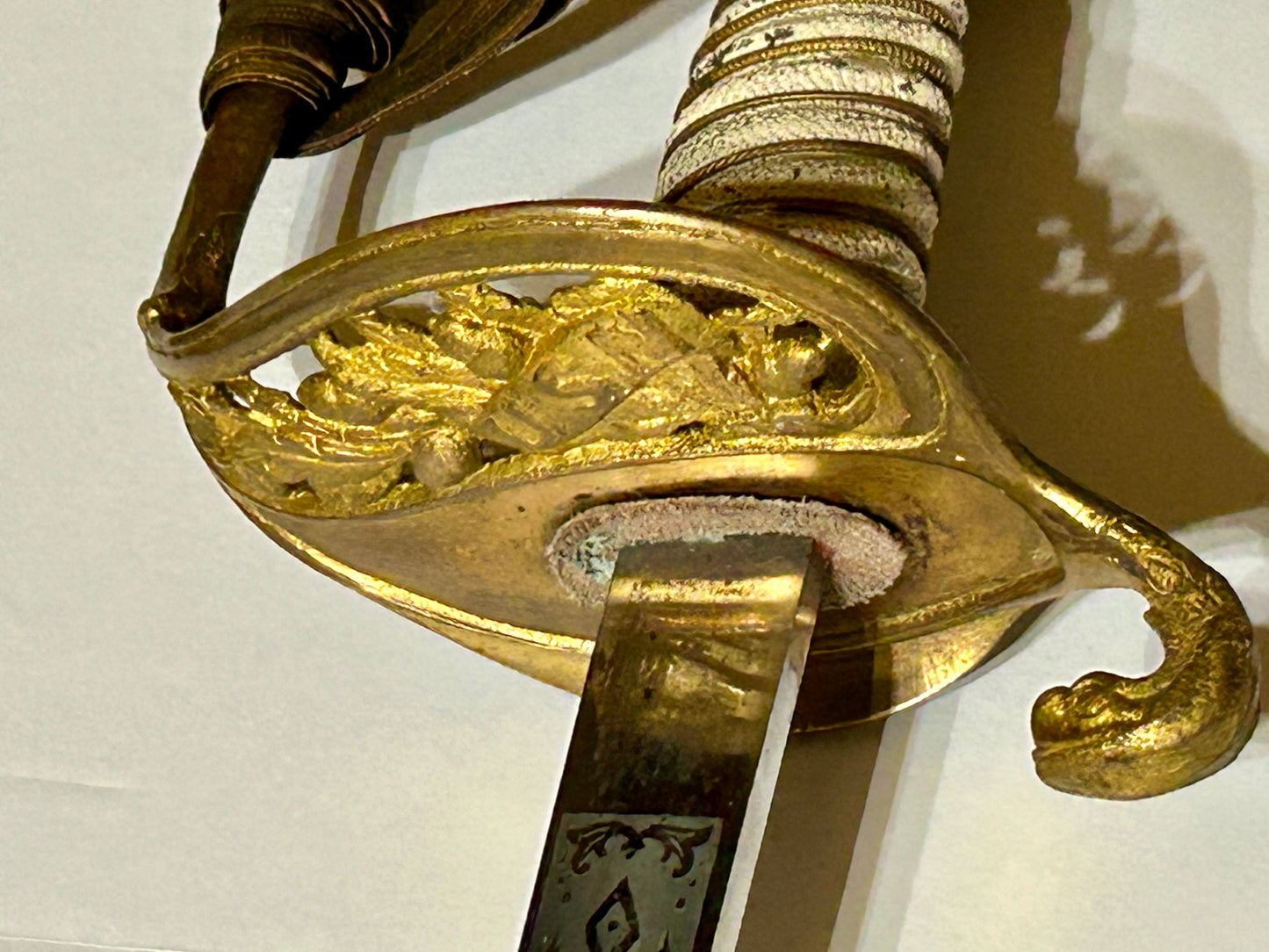 NAVY OFFICER SWORD AMERICAN 1852 MODEL INSCRIBED