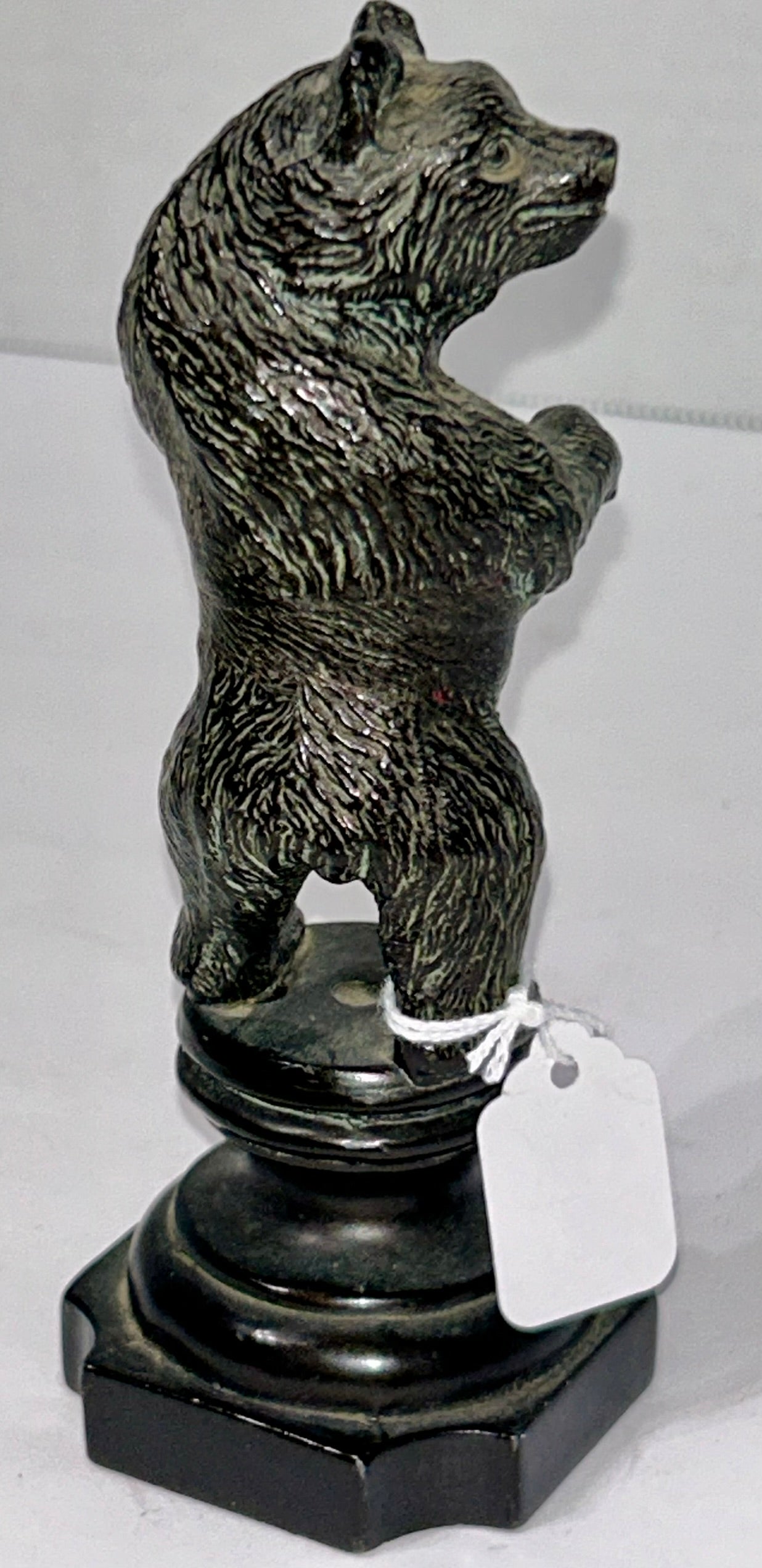 BEAR FIGURAL ADVERTISING PAPERWEIGHT FOR CALIFORNIA INSURANCE CO.