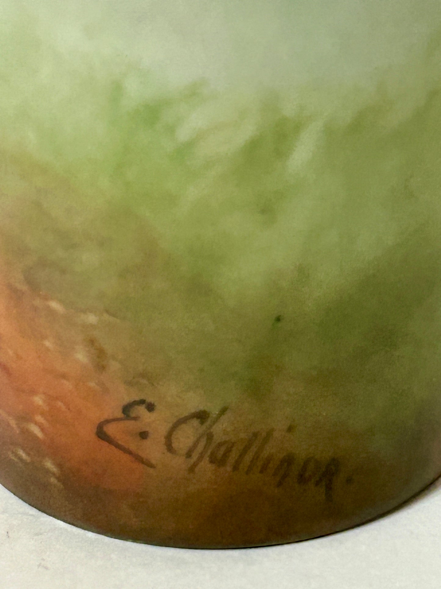 PICKARD VELUM FINISH HANDPAINTED LANDSCAPE VASE SIGNED CHALLINOR