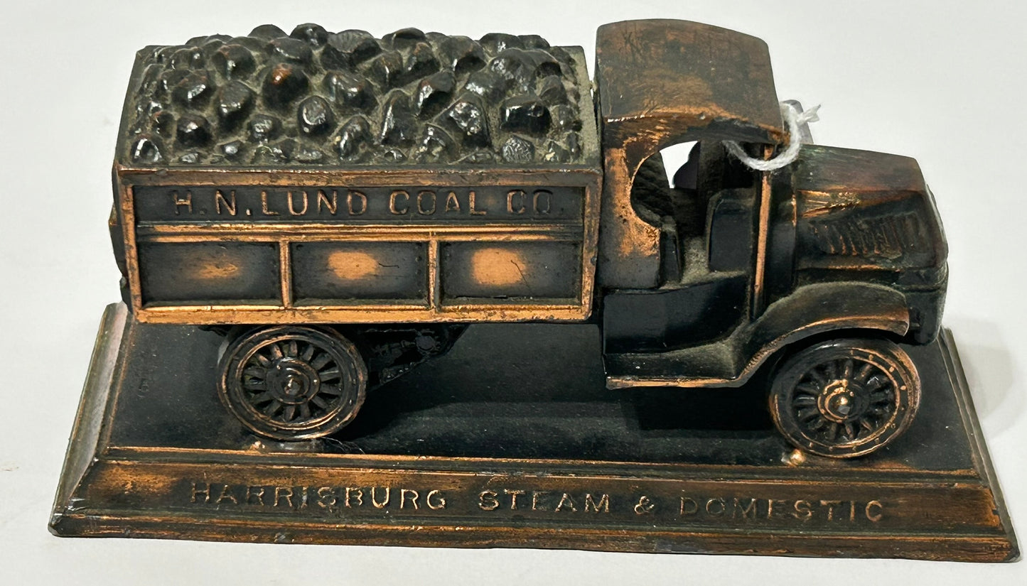 ADVERTISING TRUCK PAPERWEIGHT FOR LUND COAL COMPANY