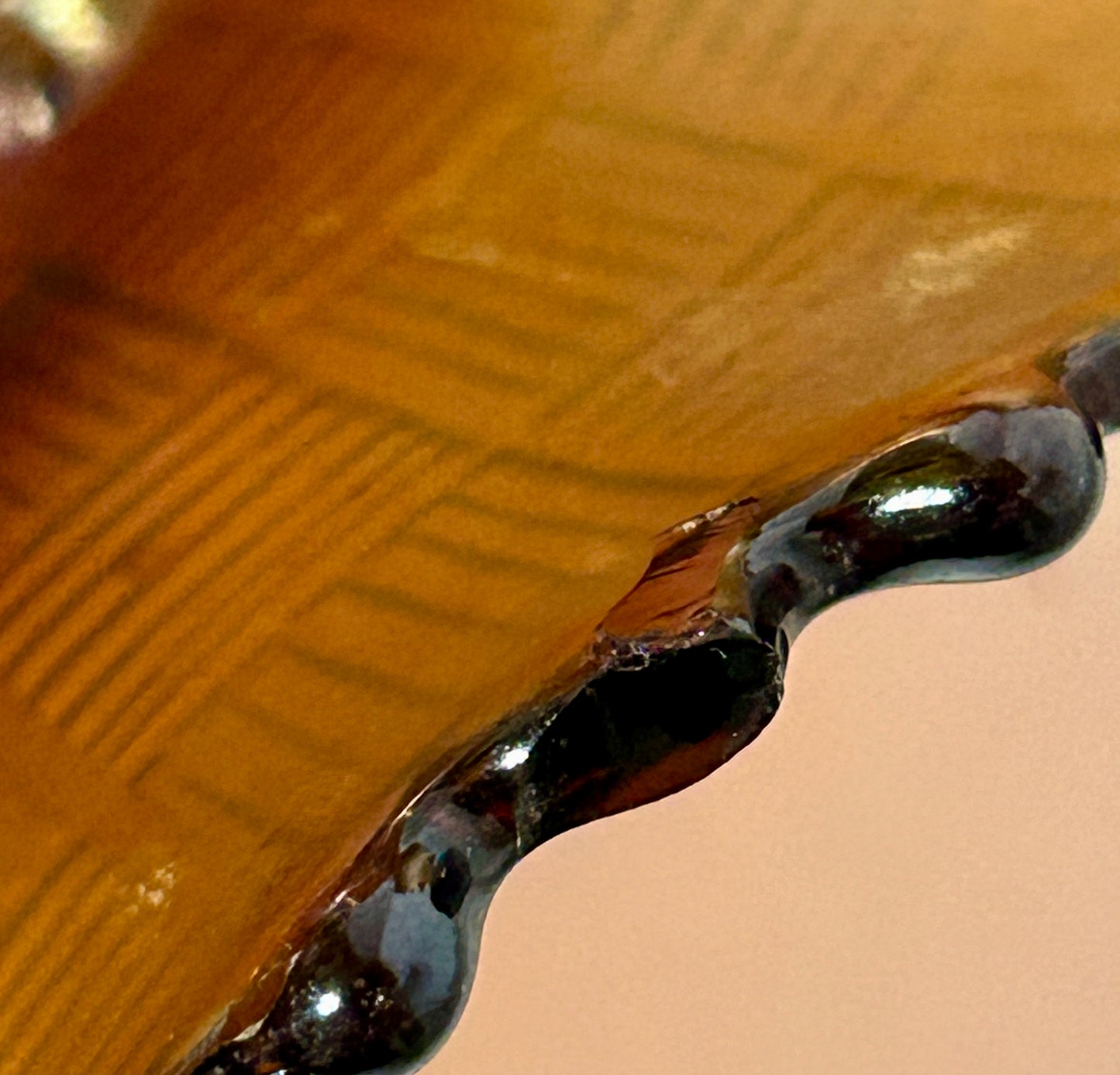 CARNIVAL GLASS NORTHWOOD ADVERTISING BOWL FOR DREIBUS PARFAIT SWEETS