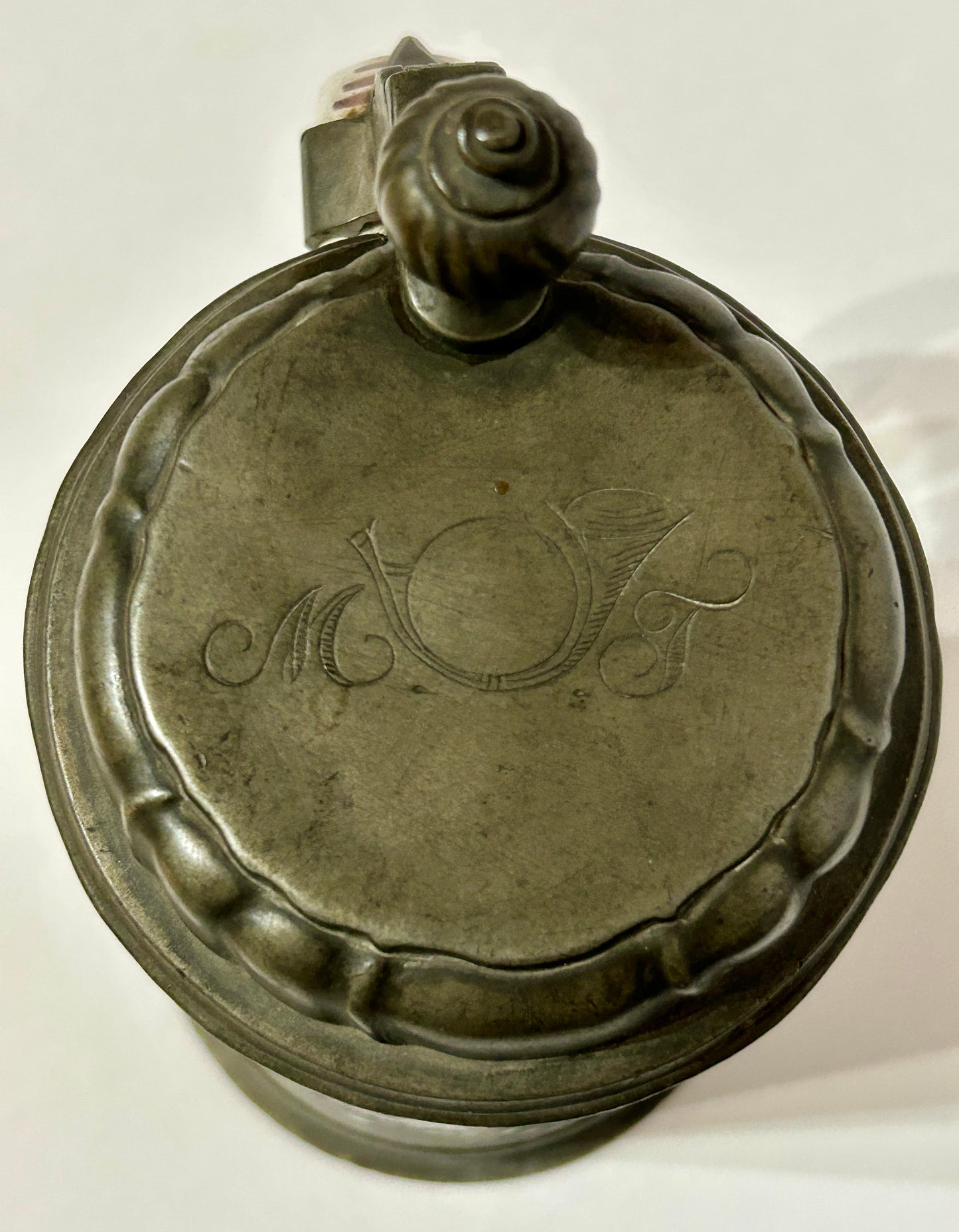 ANTIQUE GERMAN FAIENCE STEIN LATE 1700'S