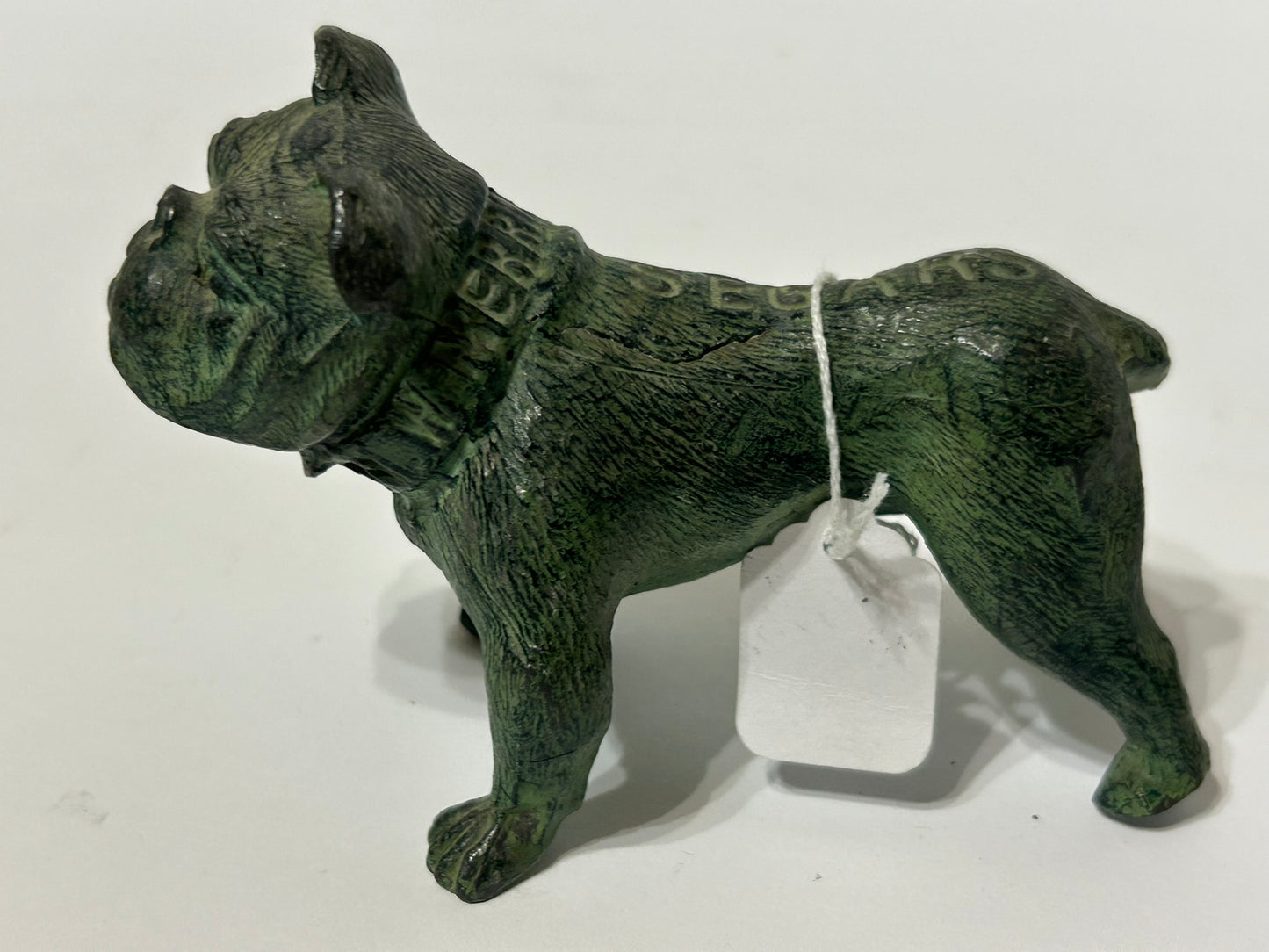 CIGARS BULLDOG ADVERTISING FIGURAL ANTIQUE PAPERWEIGHT