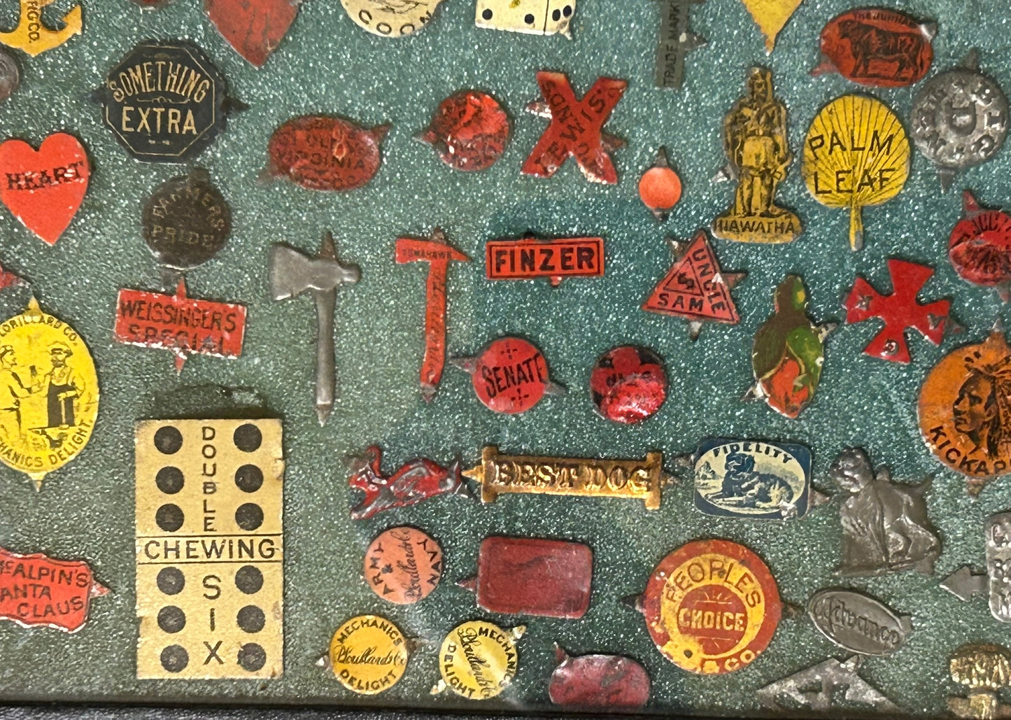 ANTIQUE TOBACCO TAGS LARGE COLLECTION