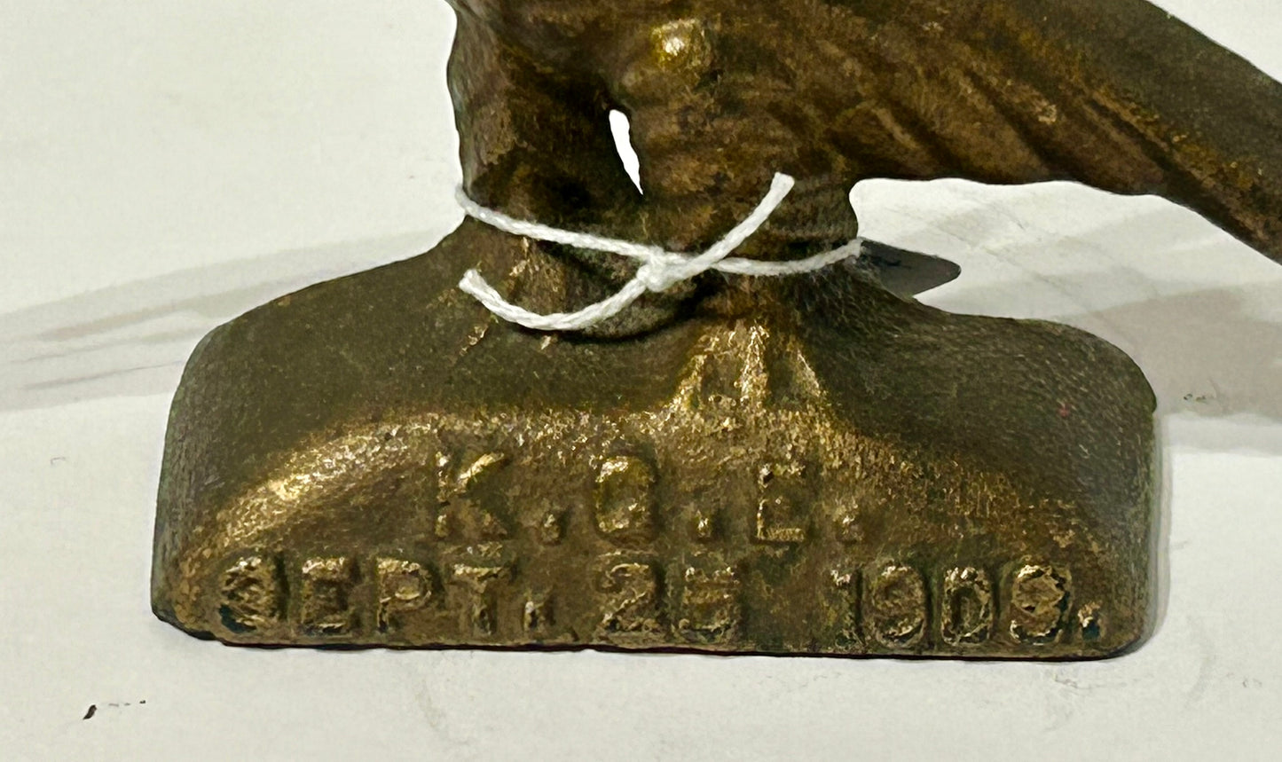 KNIGHTS OF THE GOLDEN EAGLE CAST IRON EAGLE PAPERWEIGHT