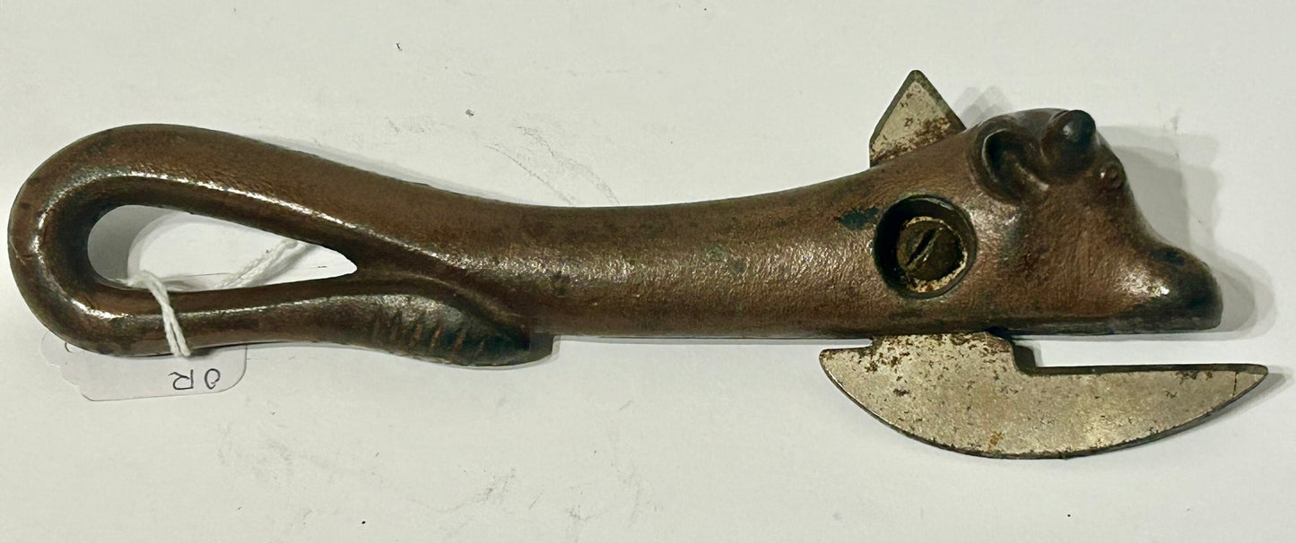 IRON FIGURAL BULL ANTIQUE CAN OPENER