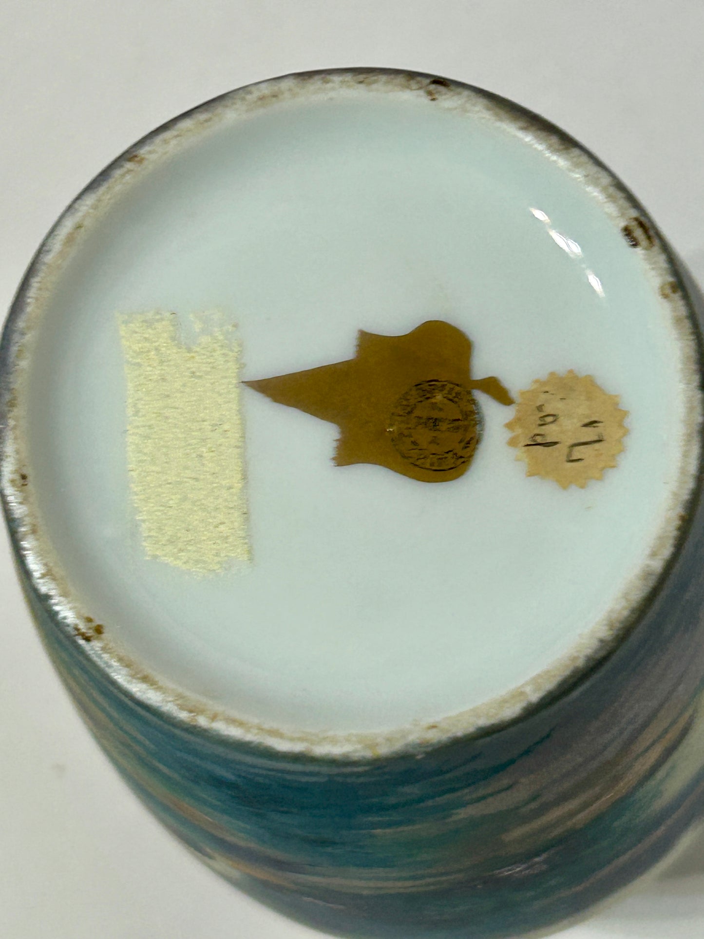 PICKARD VELUM FINISH SCENIC VASE ARTIST SIGNED