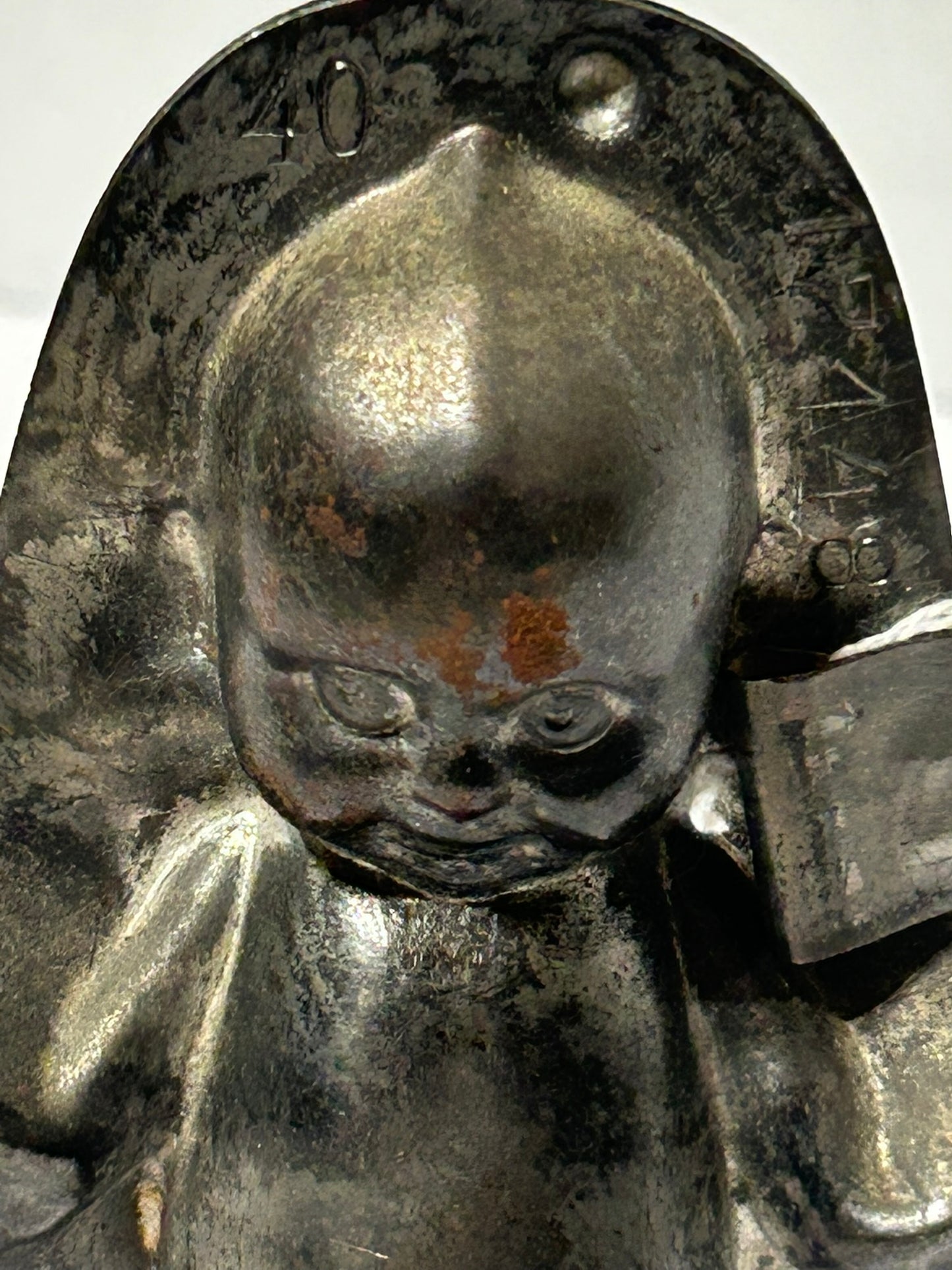 KEWPIE TIN ANTIQUE CHOCOLATE MOLD