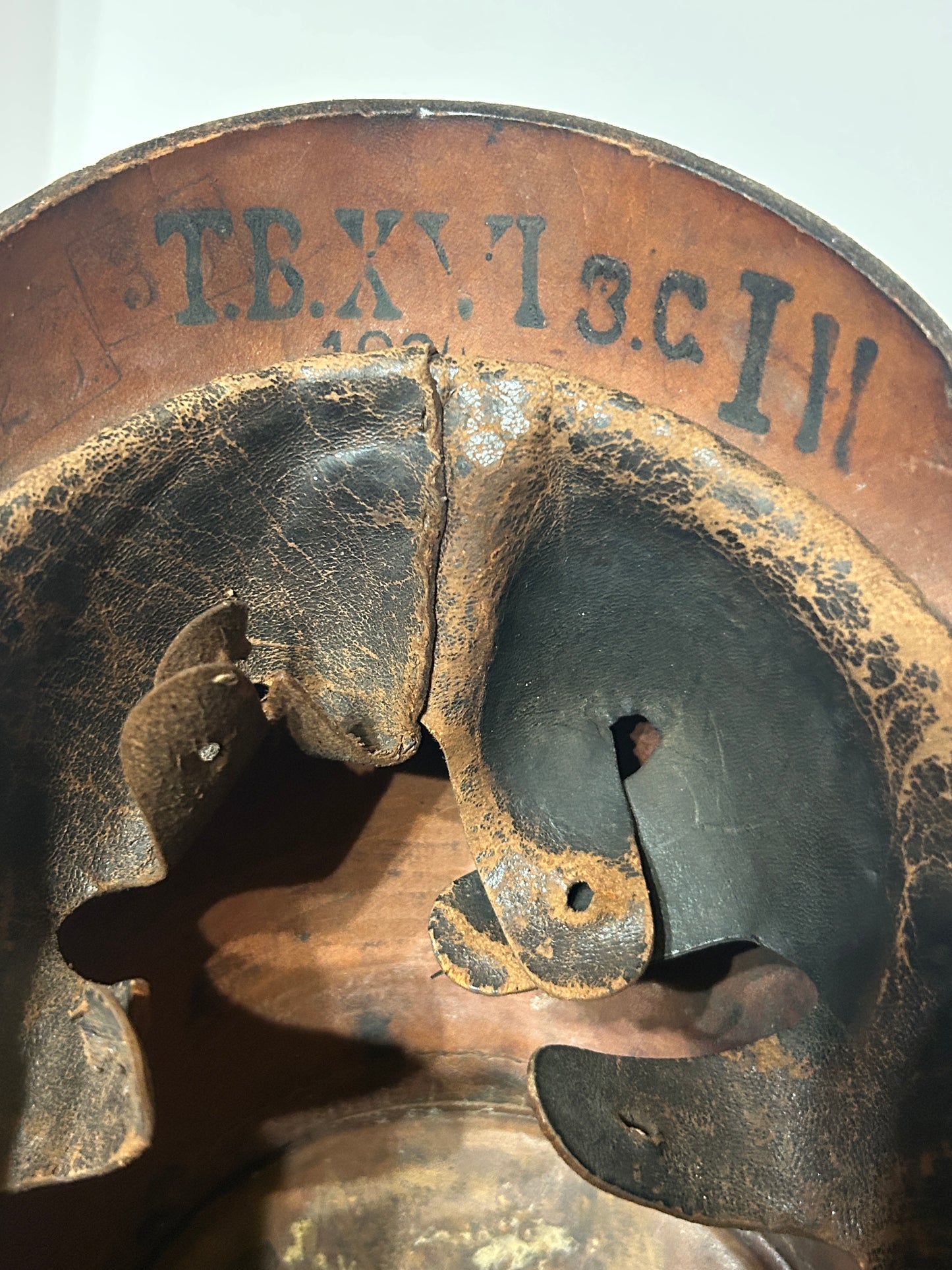 PRUSSIAN SHAKO ENLISTED LEATHER HELMET EARLY