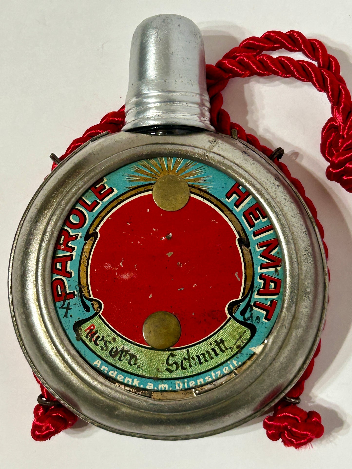 GERMAN REGIMENTAL FLASK FROM EARLY 1900'S