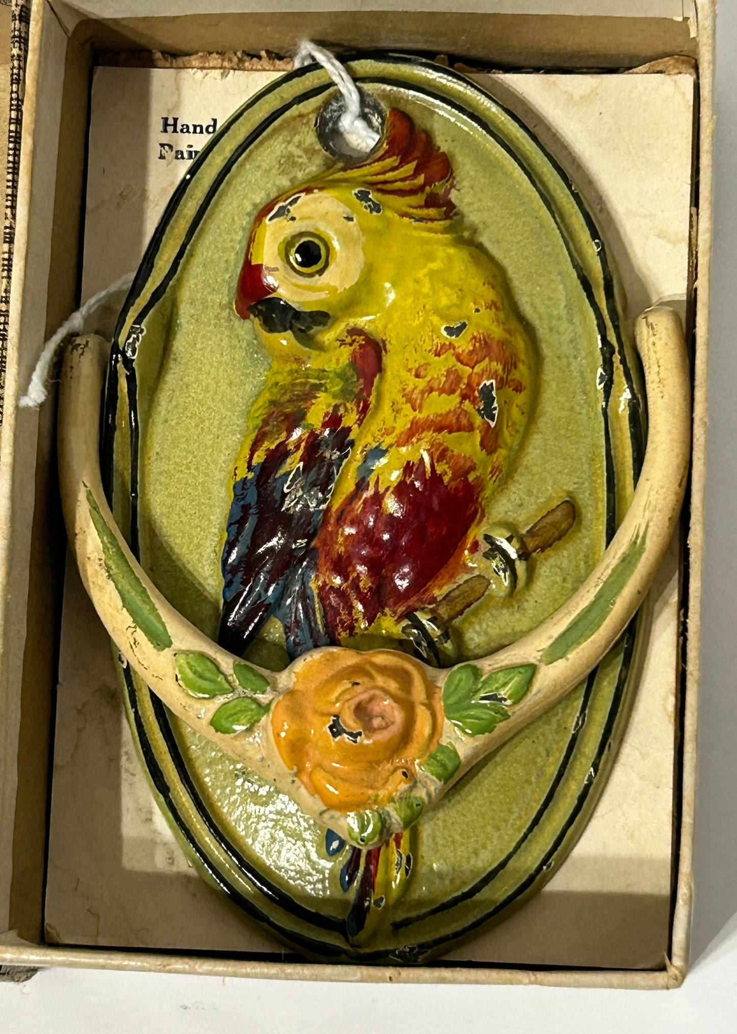 HUBLEY PARROT DOOR KNOCKER MINT IN BOX