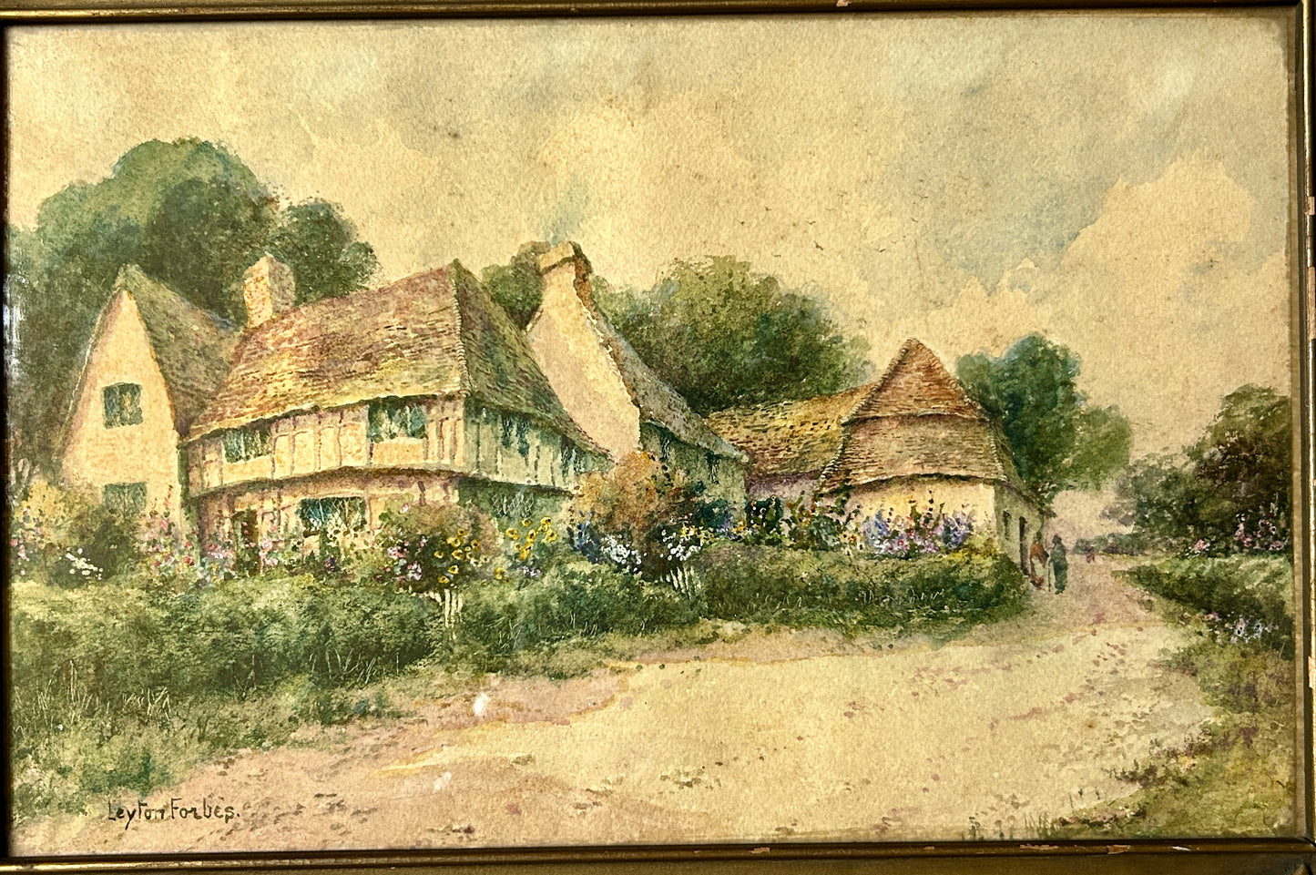 DEYTON FORBES 1861-1939 WATERCOLOR SCENE