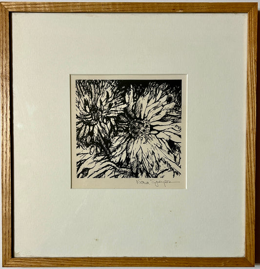 NORA SPEYER BORN 1923 NEW YORK FLORAL SIGNED PRINT