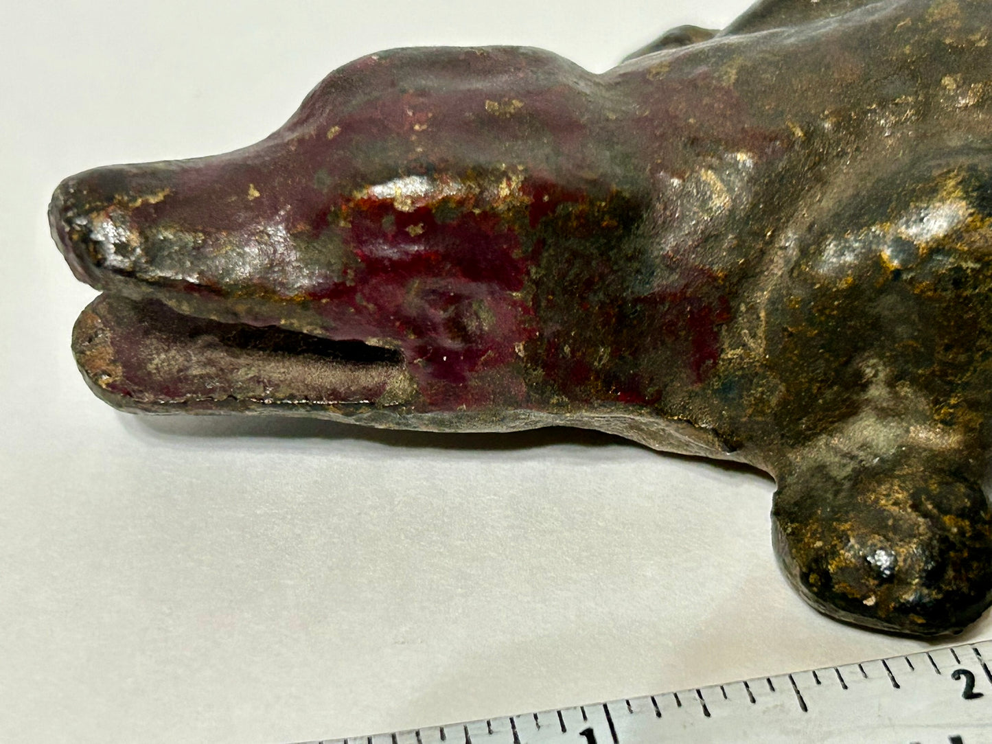 ALLIGATOR CAST IRON ANTIQUE FIGURE