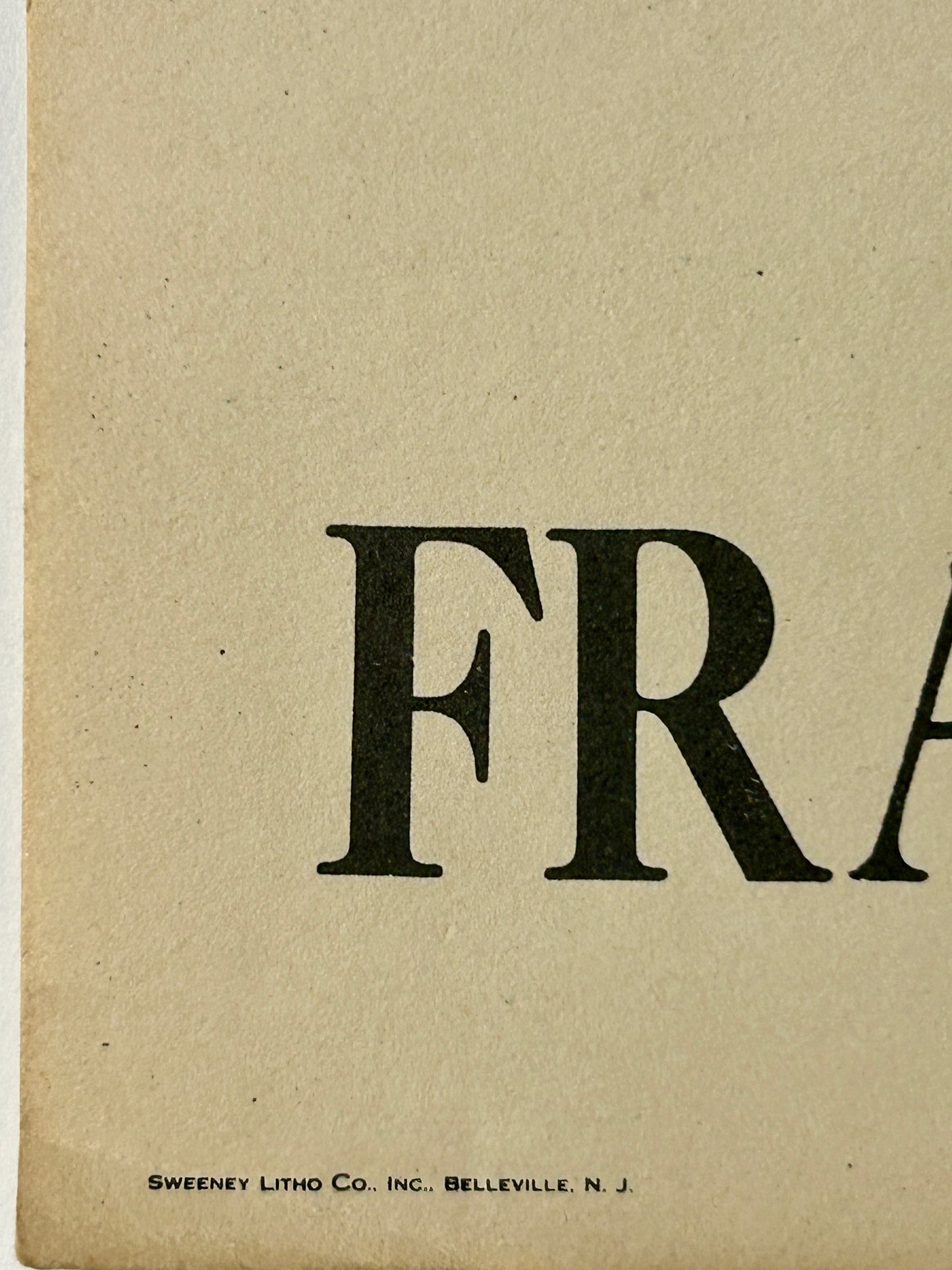 FRANKLIN A. ROOSEVELT "A GALLANT LEADER" POSTER