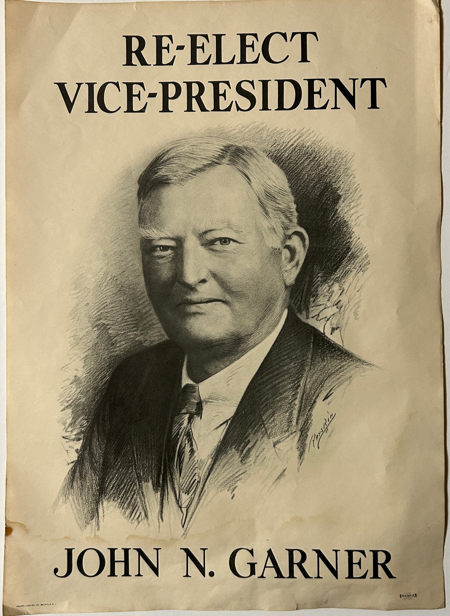 FRANKLIN A. ROOSEVELT "A GALLANT LEADER" POSTER