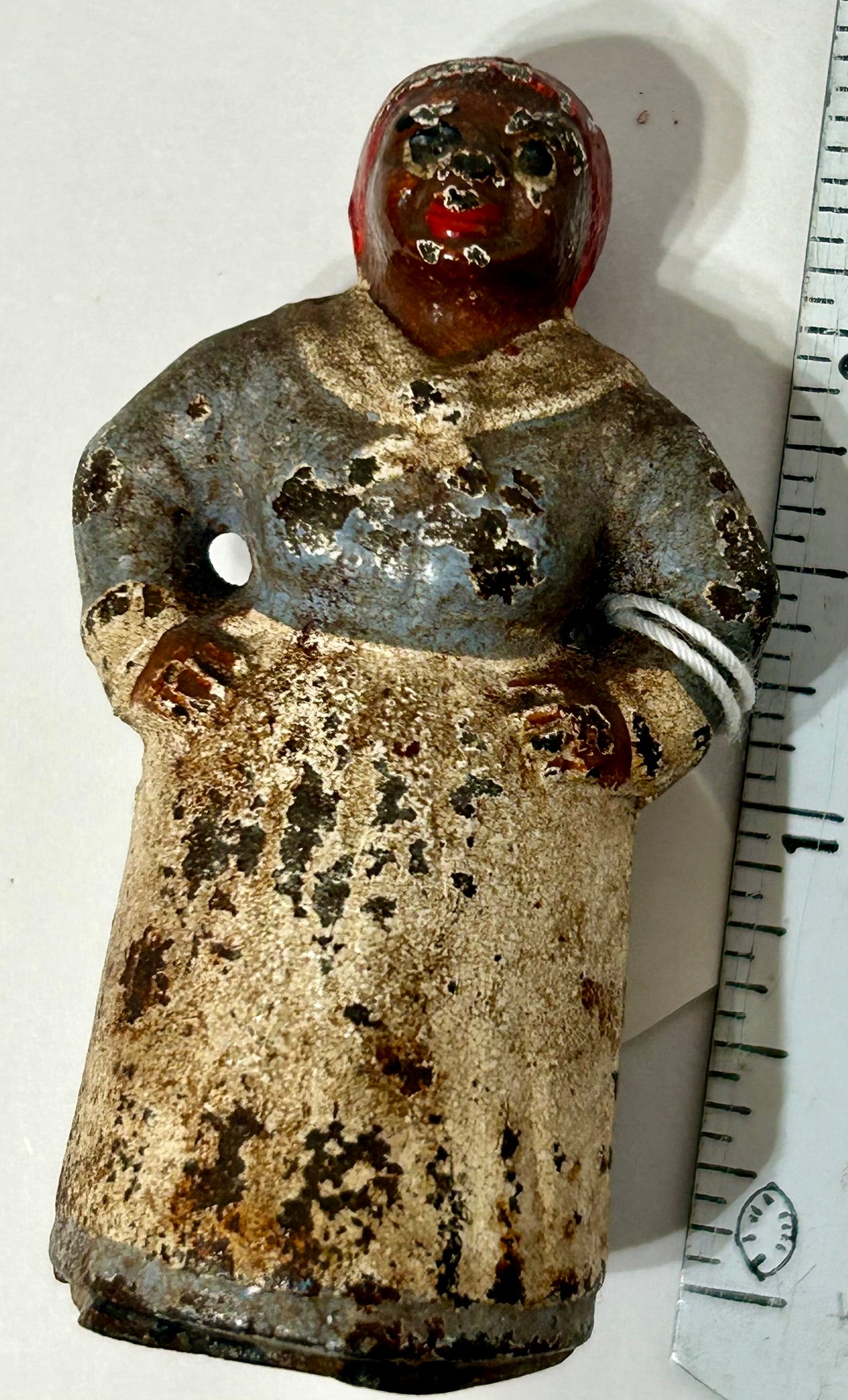CAST IRON "MAMMY" FIGURAL PAPERWEIGHT