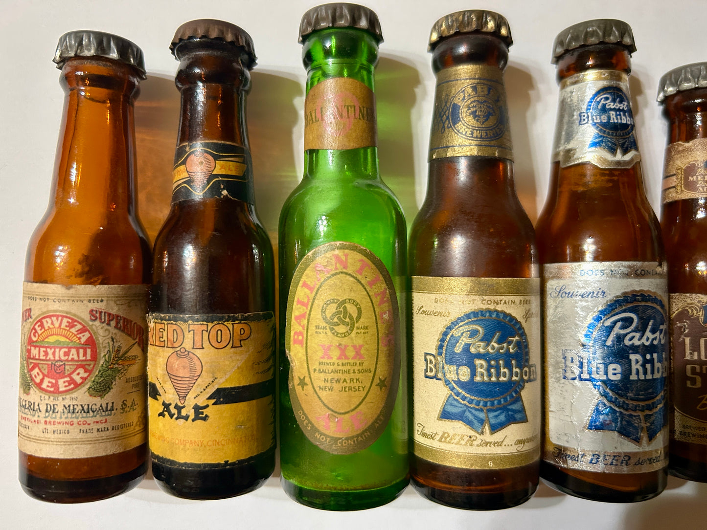 MINI BEER ANTIQUE SAMPLE BOTTLES