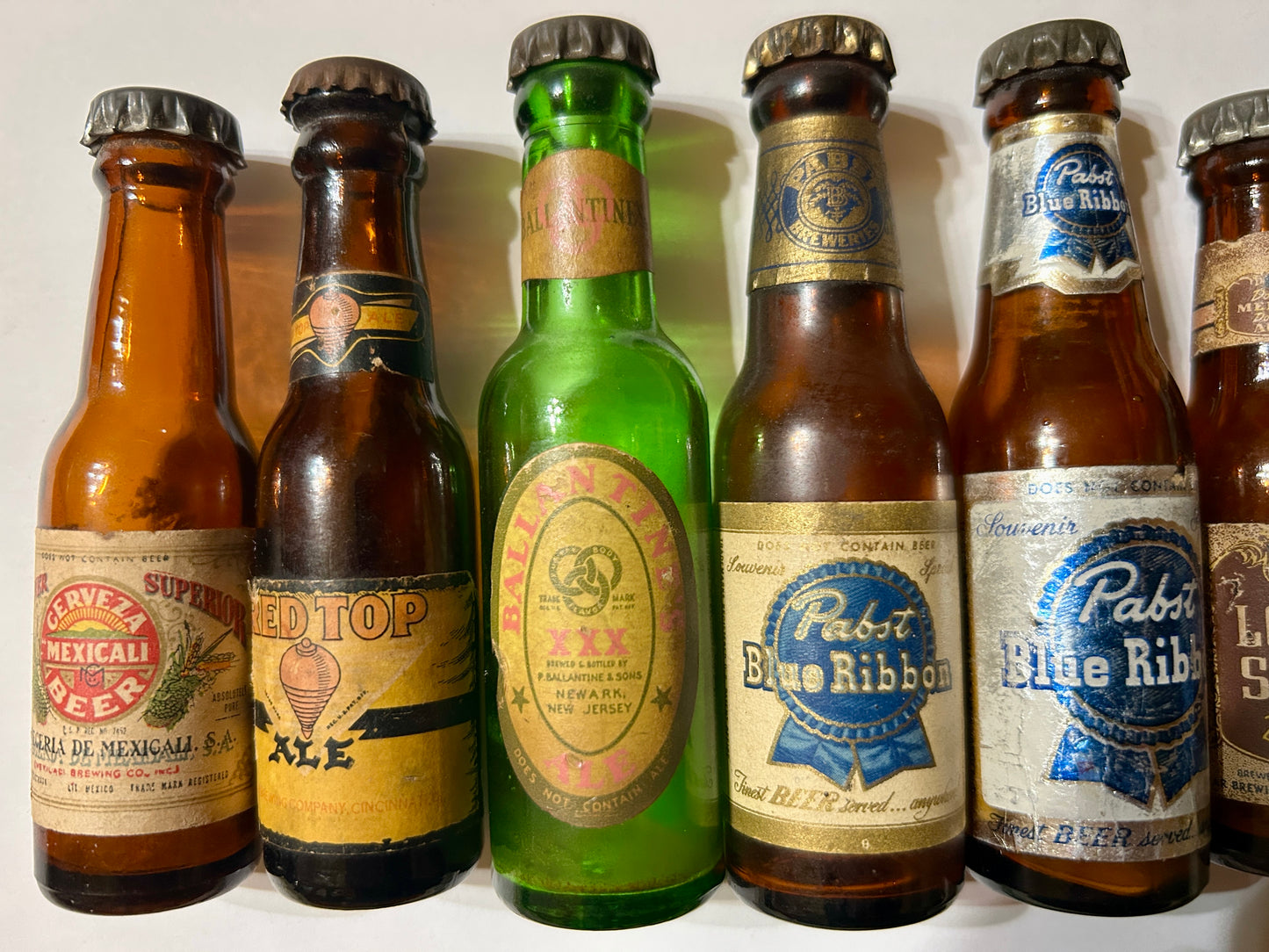 MINI BEER ANTIQUE SAMPLE BOTTLES