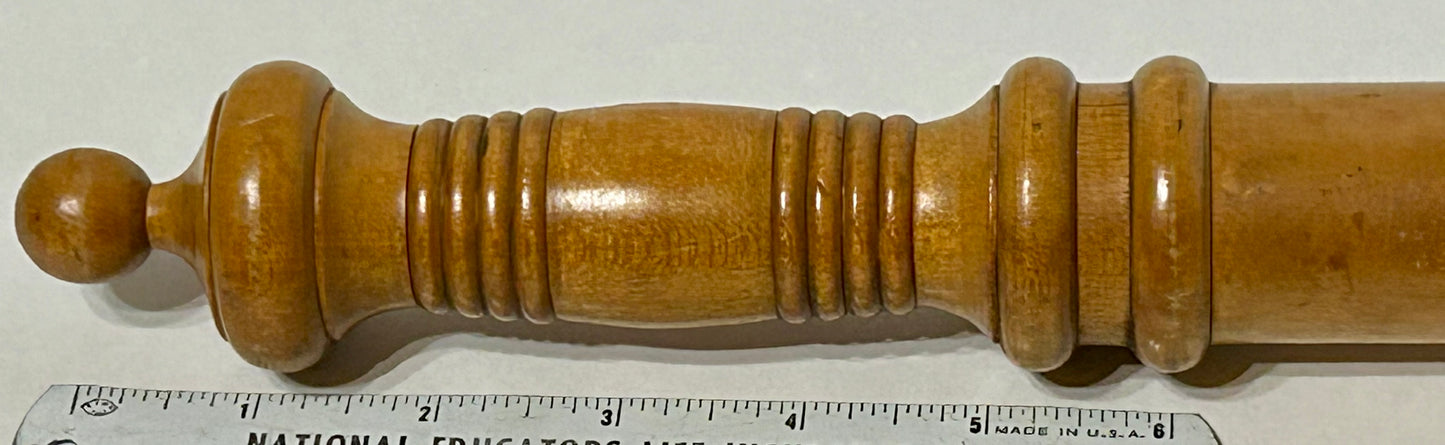 WOODEN BILLY CLUB WITH GLASS BOOZE VIAL INSIDE