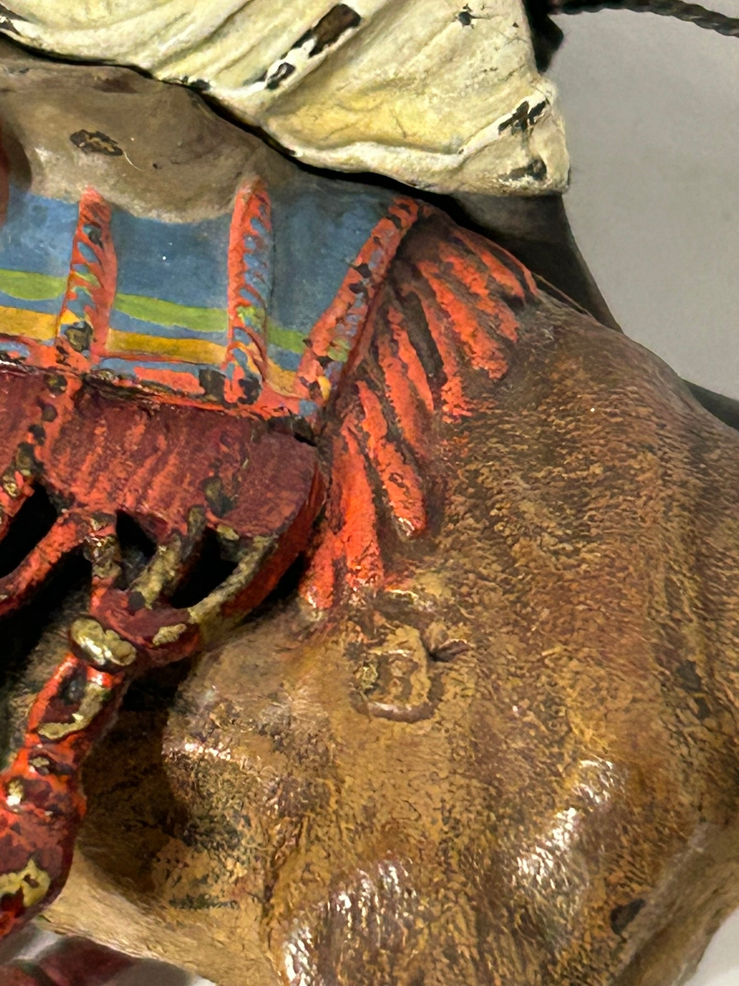 FRANZ BERGMAN BRONZE ARAB ON CAMEL WITH COLD PAINT