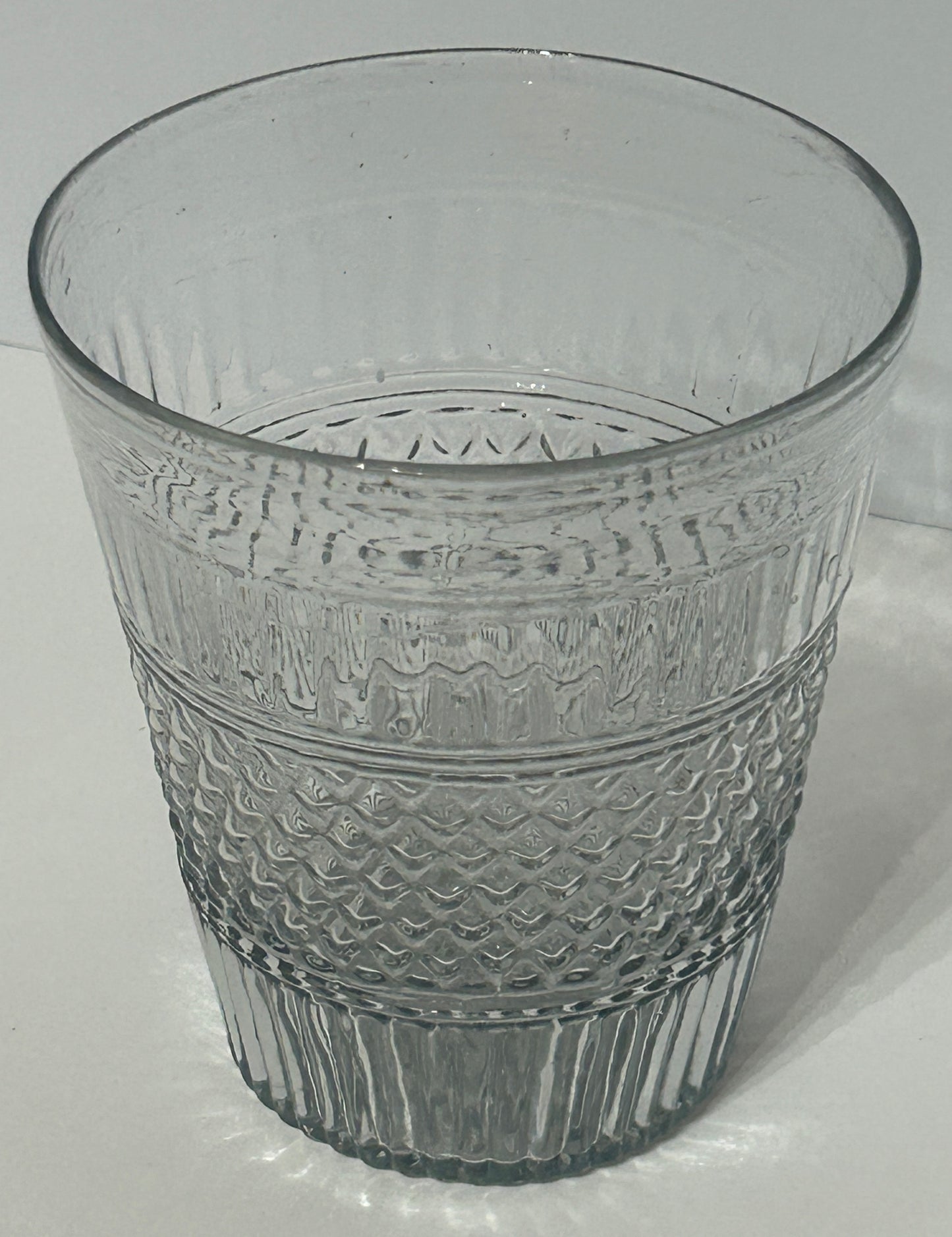 ANTIQUE FLIP GLASS BLOWN MOLDED PATTERN CIRCA 1830
