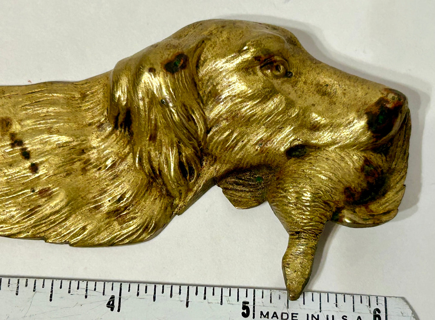 CIGAR NIPPER FIGURAL DOG WITH BIRD AUSTRIAN BRONZE