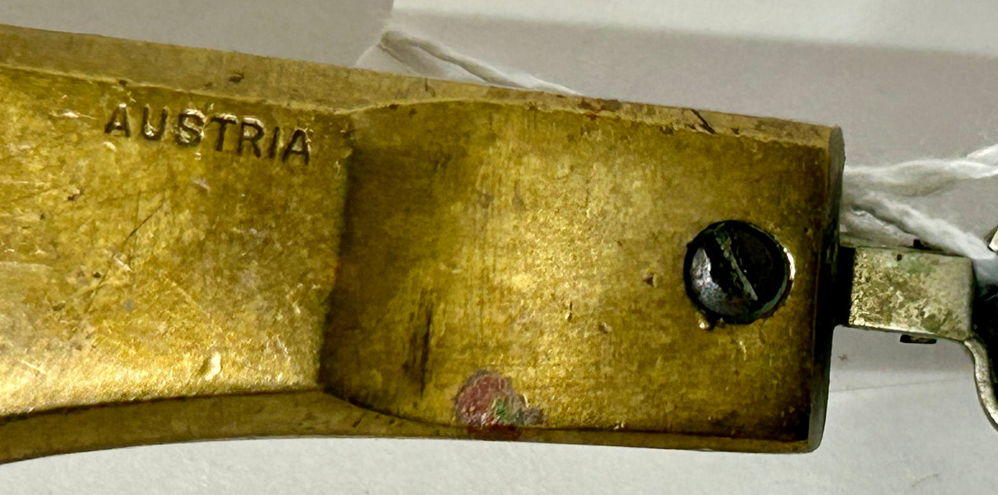 CIGAR NIPPER FIGURAL DOG WITH BIRD AUSTRIAN BRONZE