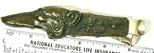 ANTIQUE CIGAR NIPPER OF FIGURAL DOG