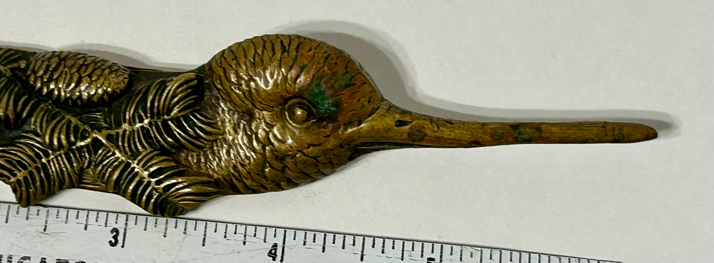 BRONZE FIGURAL BIRD CIGAR NIPPER