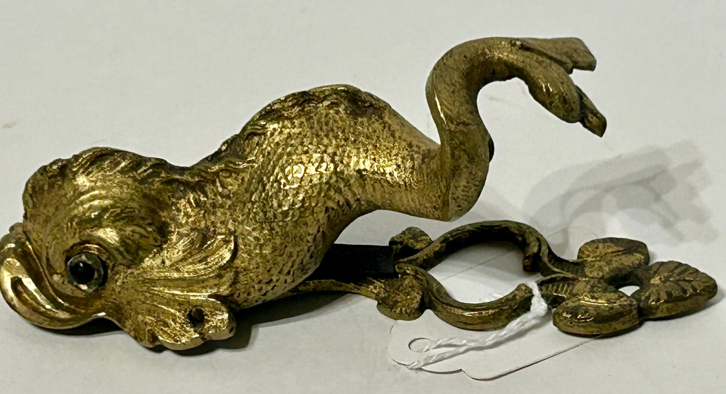 DOLPHIN ANTIQUE BILL CLIP