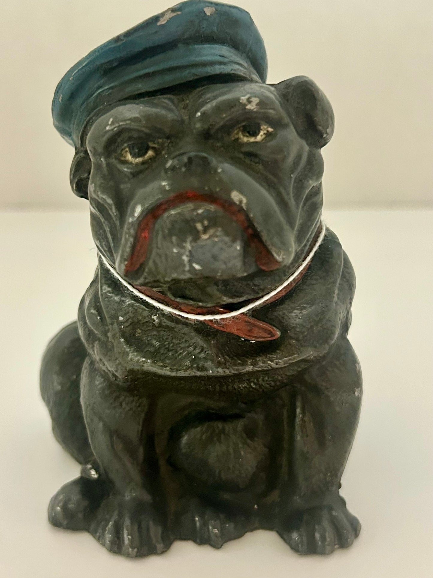 ANTIQUE CAST METAL BULLDOG BANK