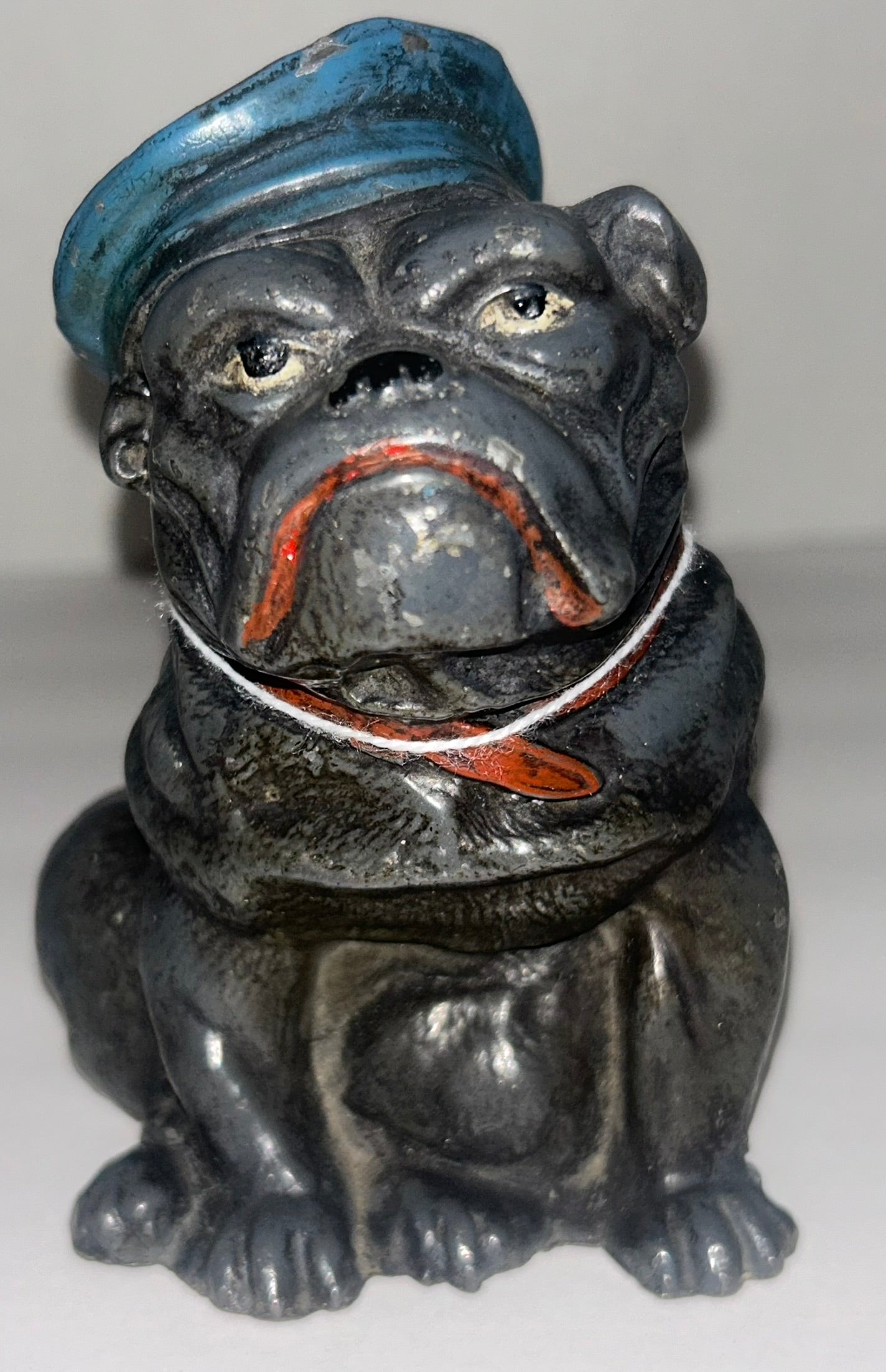 ANTIQUE CAST METAL BULLDOG BANK