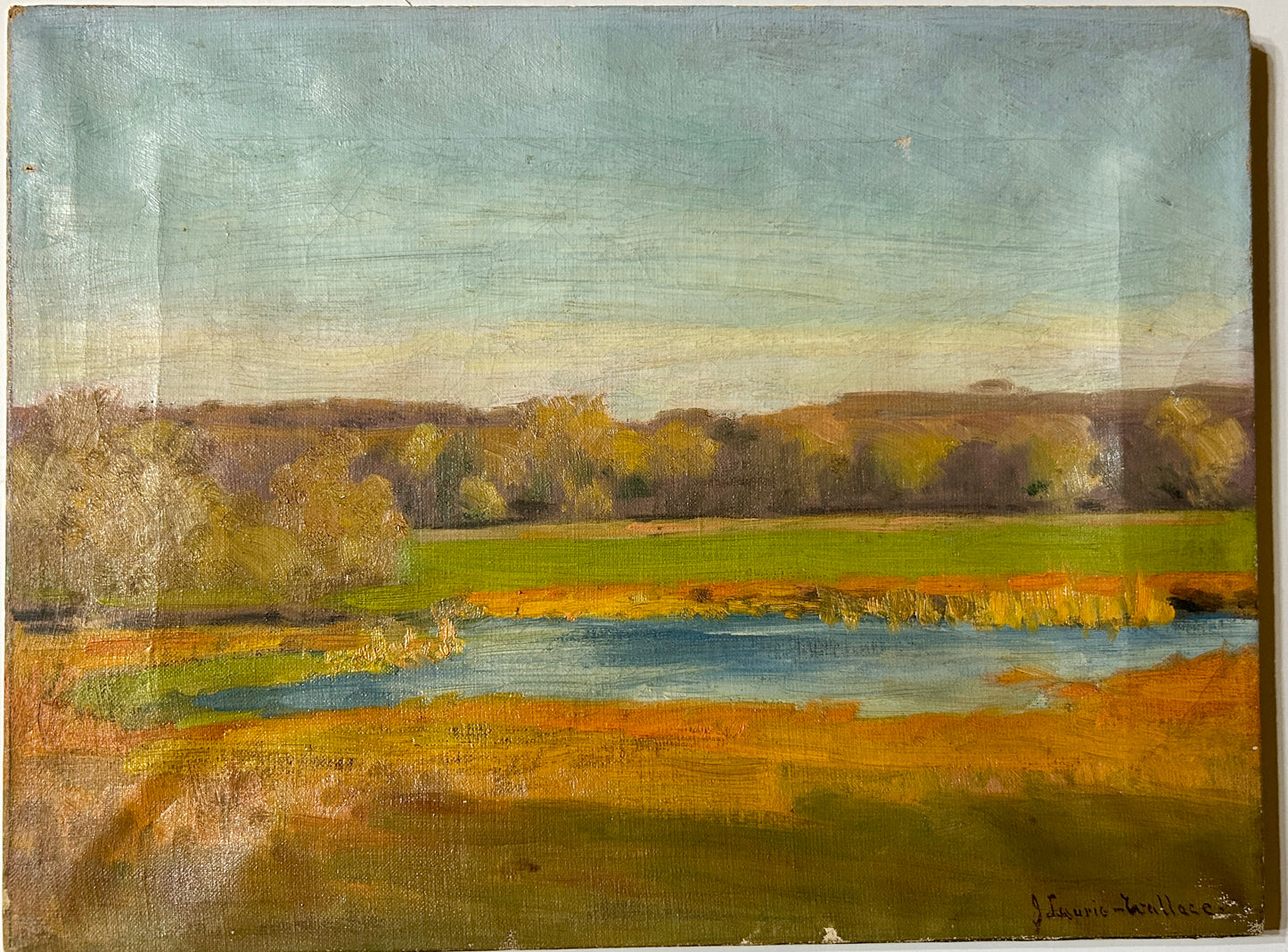 OMAHA NEBRASKA ARTIST J. LAURIE WALLACE LANDSCAPE PAINTING
