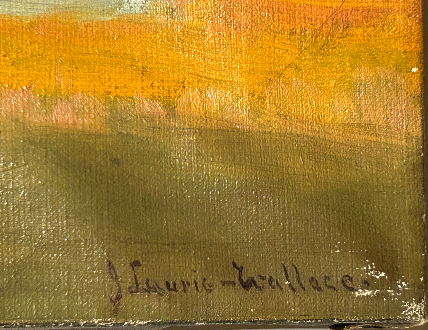 OMAHA NEBRASKA ARTIST J. LAURIE WALLACE LANDSCAPE PAINTING