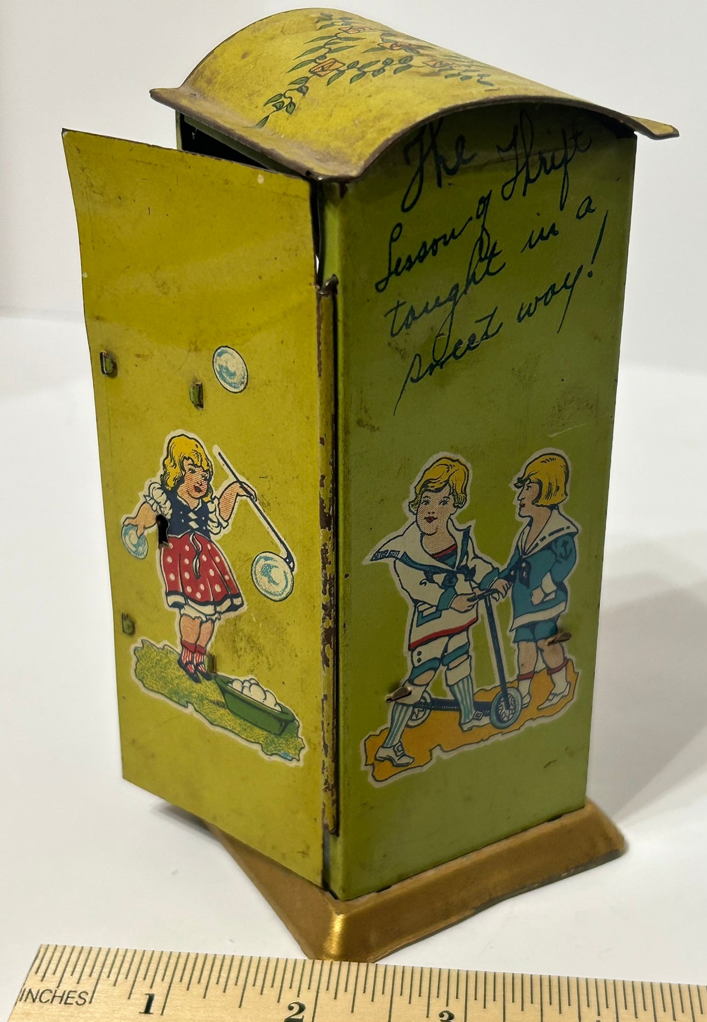 ANTIQUE SWEET THRIFT TIN BANK