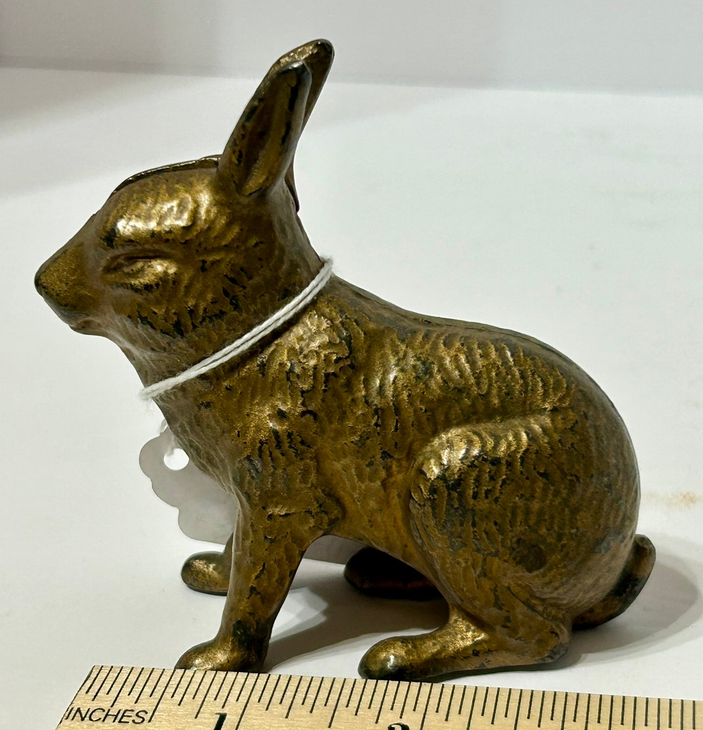 ANTIQUE SITTING RABBIT STILL BANK