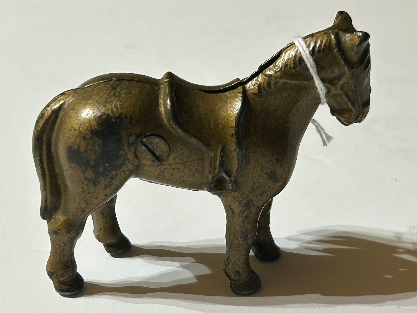 ANTIQUE IRON SMALL HORSE BANK
