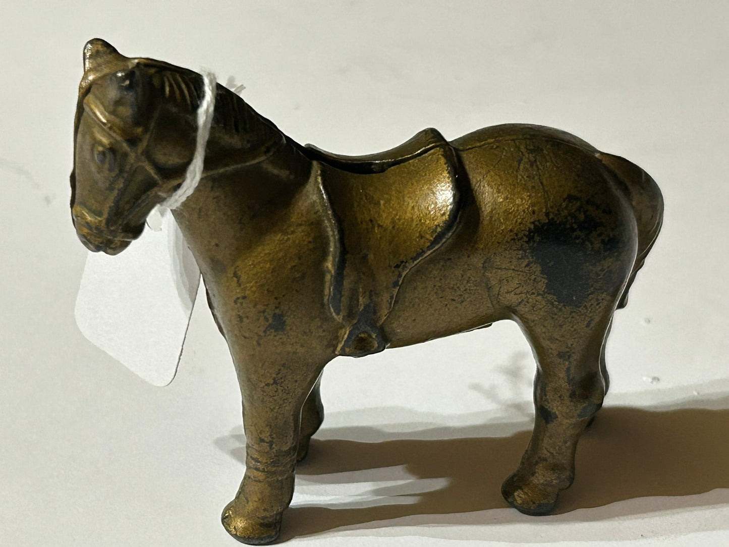 ANTIQUE IRON SMALL HORSE BANK