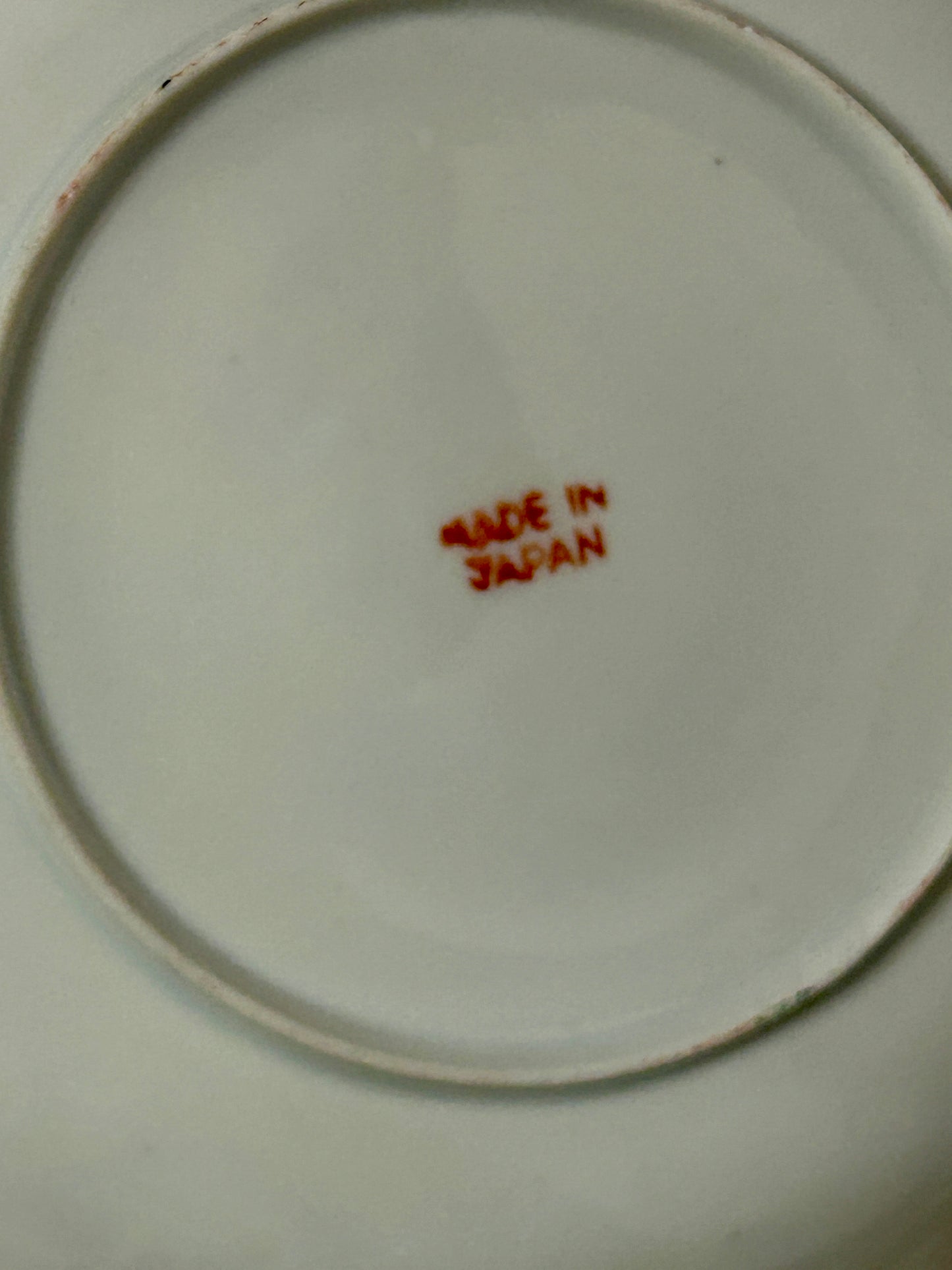 JAPANESE RED AND WHITE DINNERWARE MISC. PIECES FROM 1930'S- NO SHIPPING