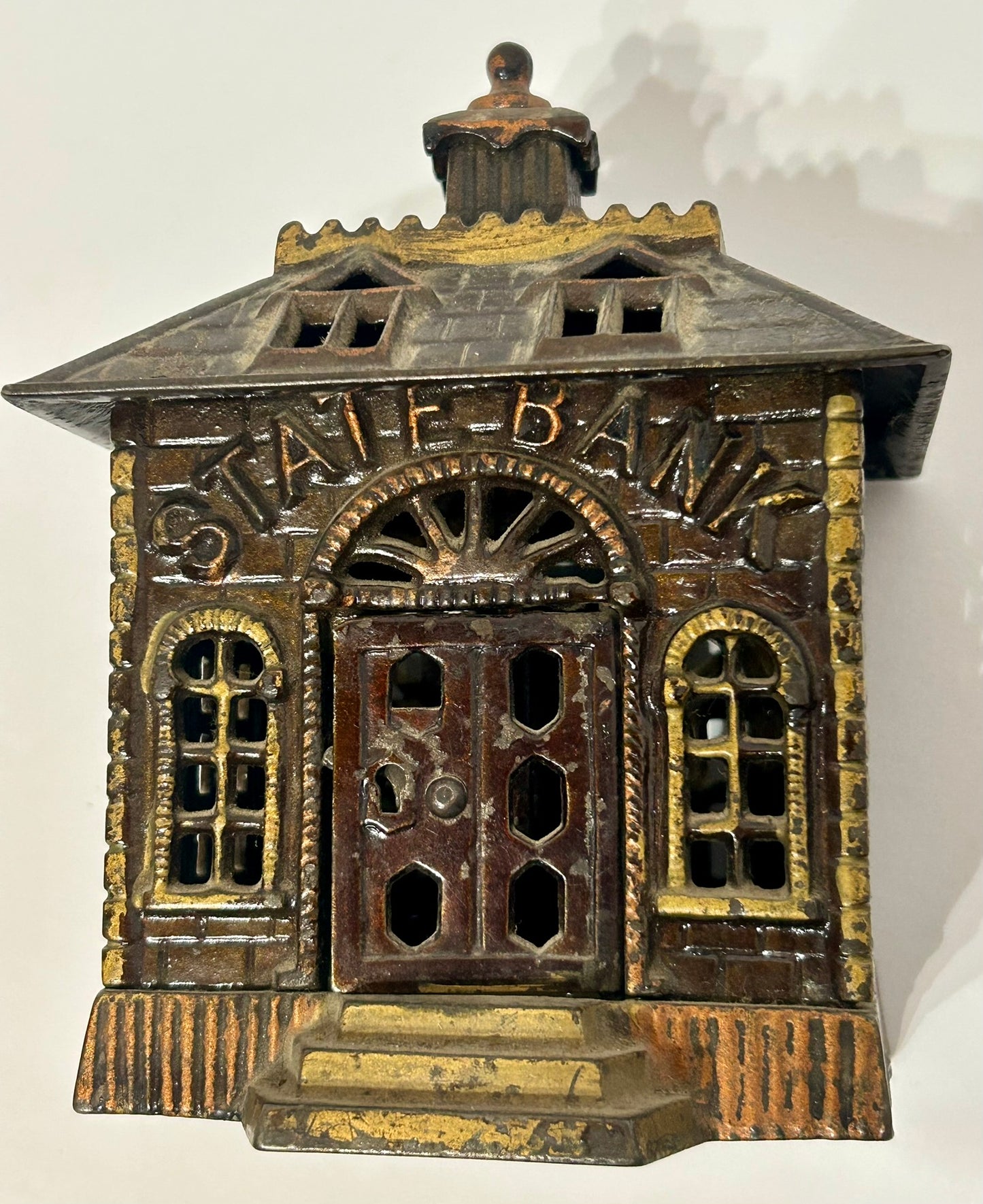 ANTIQUE STATE BANK BUILDING IRON BANK