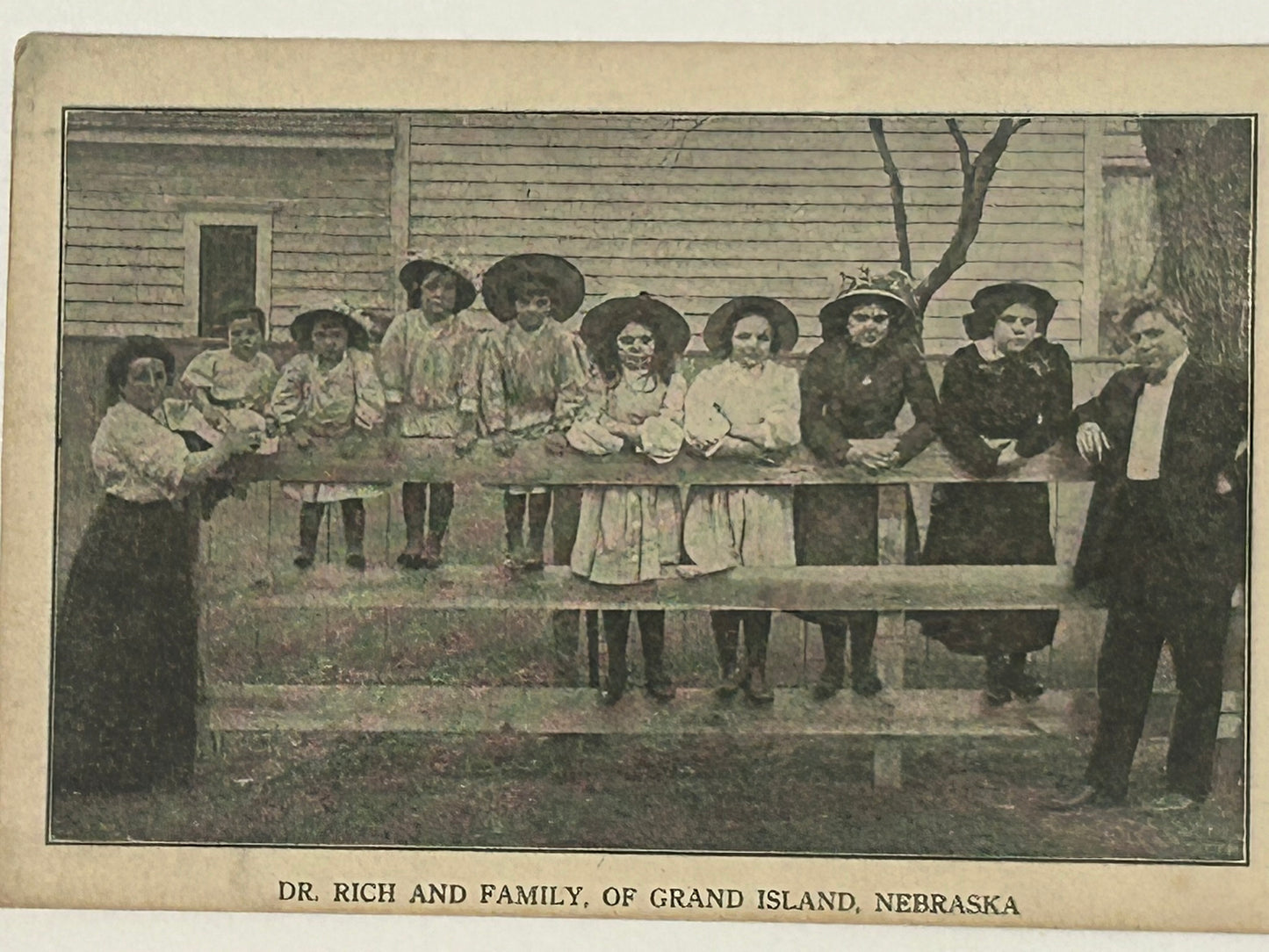 ANTIQUE ADVERTISEMENT FOR DR. RICH RUPTURE AND PILE SPECIALIST, GRAND ISLAND, NEBRASKA