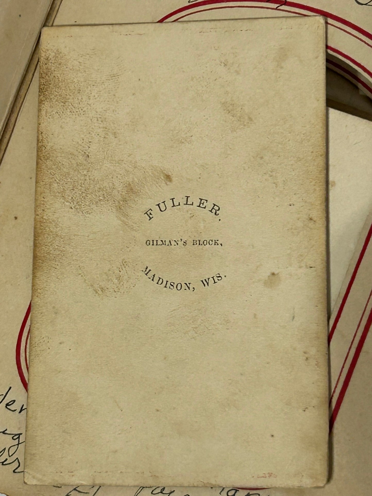 CIVIL WAR OFFICER PHOTO IN PERIOD PHOTO ALBUM