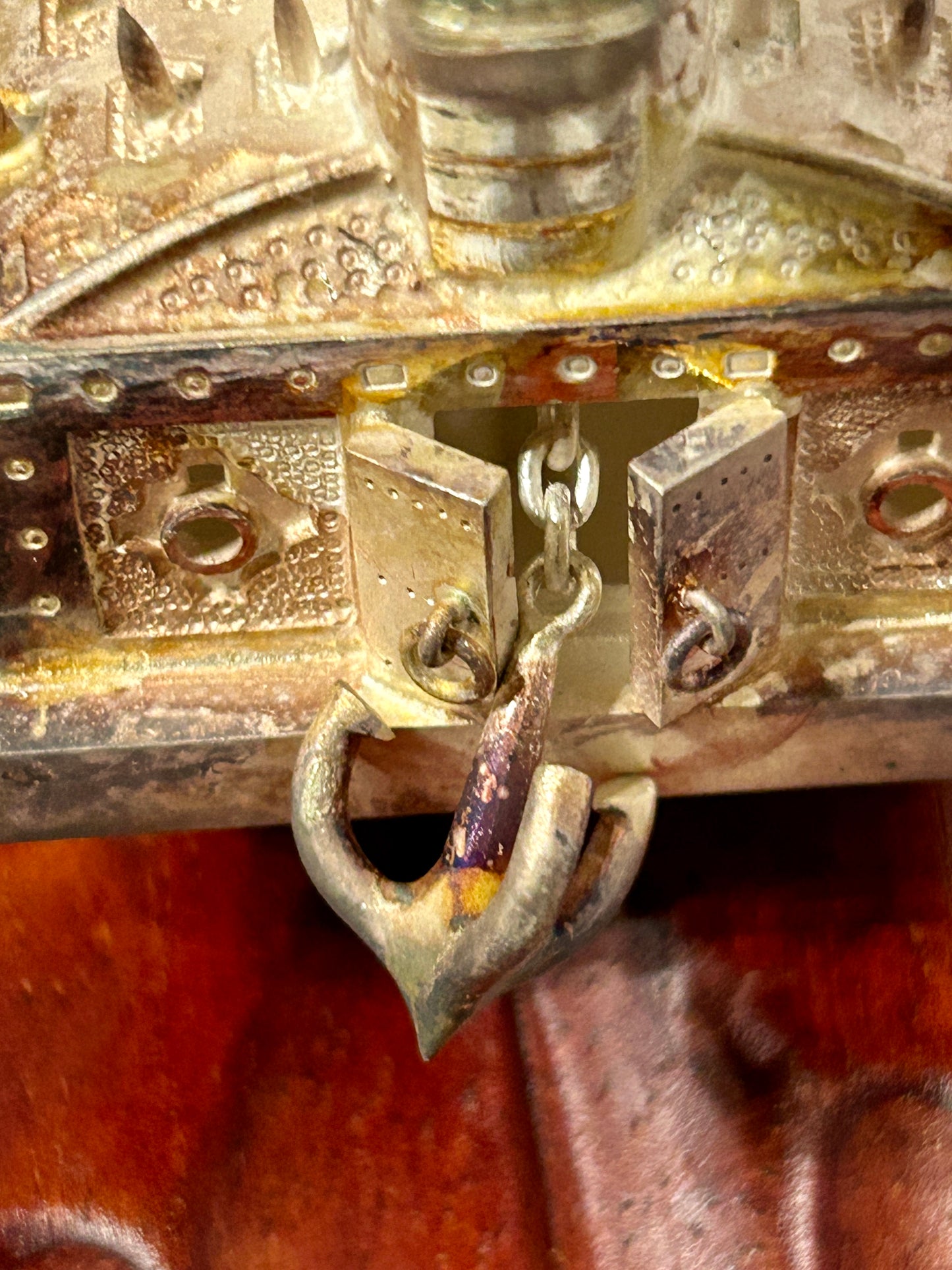 JAPANESE MODEL OF WARSHIP MARKED SILVER