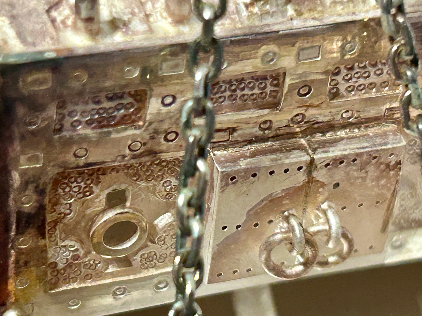 JAPANESE MODEL OF WARSHIP MARKED SILVER