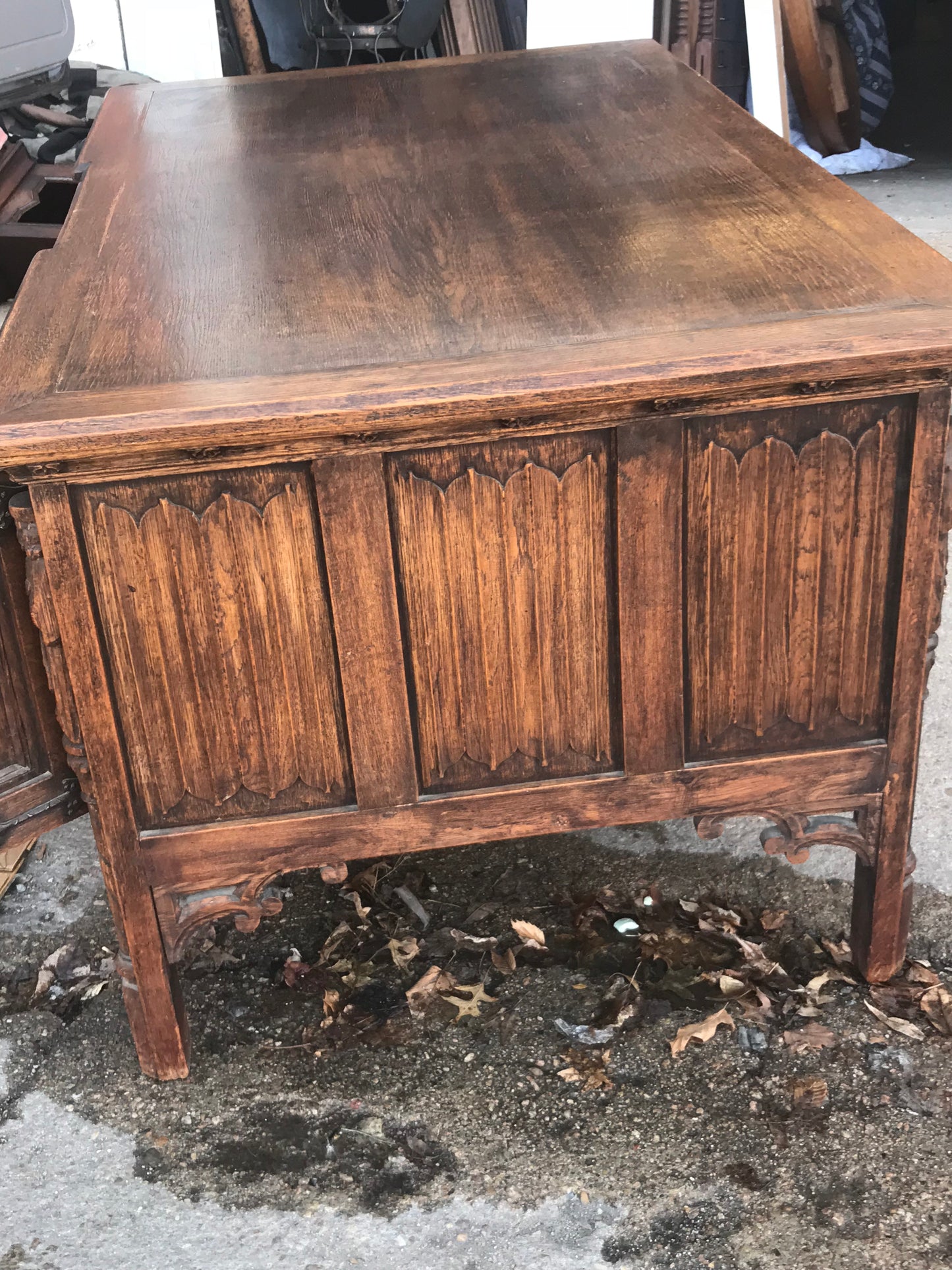 ANTIQUE GOTHIC STYLE DESK