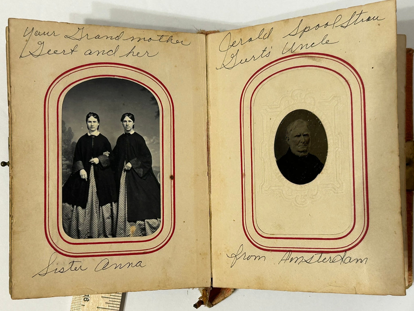 CIVIL WAR OFFICER PHOTO IN PERIOD PHOTO ALBUM