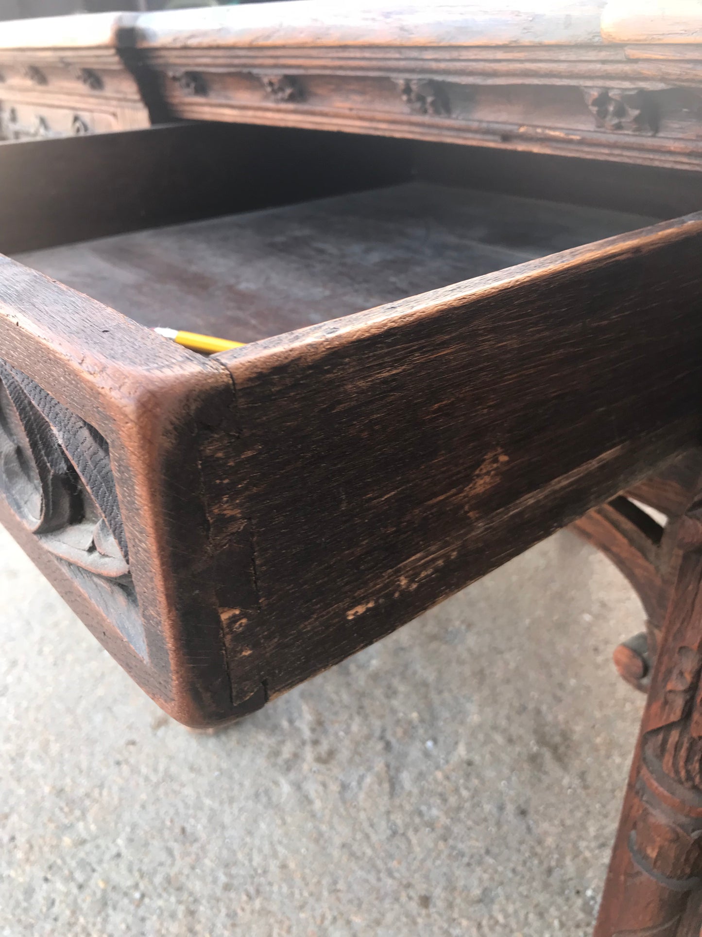 ANTIQUE GOTHIC STYLE DESK