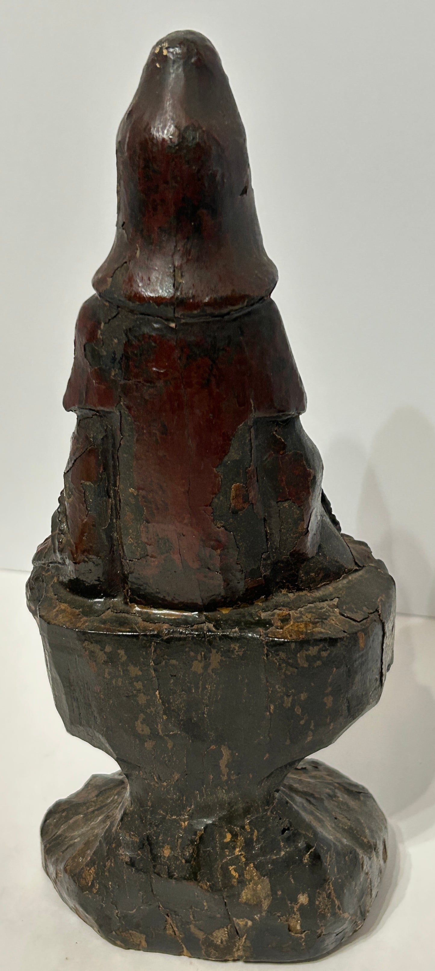 GUANYIN CARVED WOOD AND LACQUER FIGURE