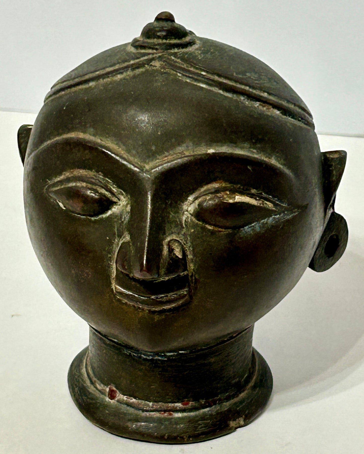 ANTIQUE BUDDHA BRONZE LINGAM COVER SIDDHARTHA GAUTAMA